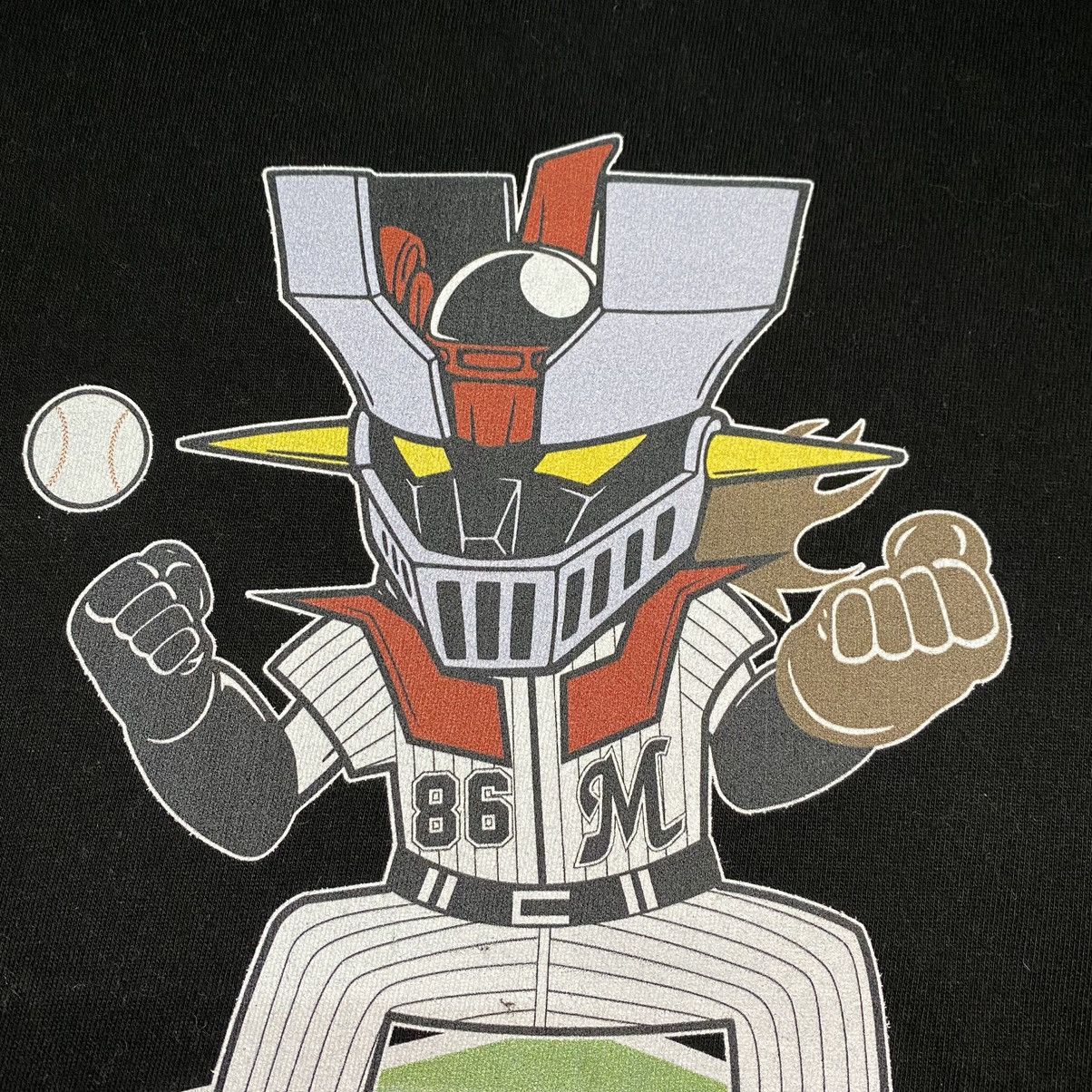 Anime × Japanese Brand × MLB Mazinger Z X Chiba Lotte Marines Anime MLB Tshirt Size US S / EU 44-46 / 1 - 5 Thumbnail
