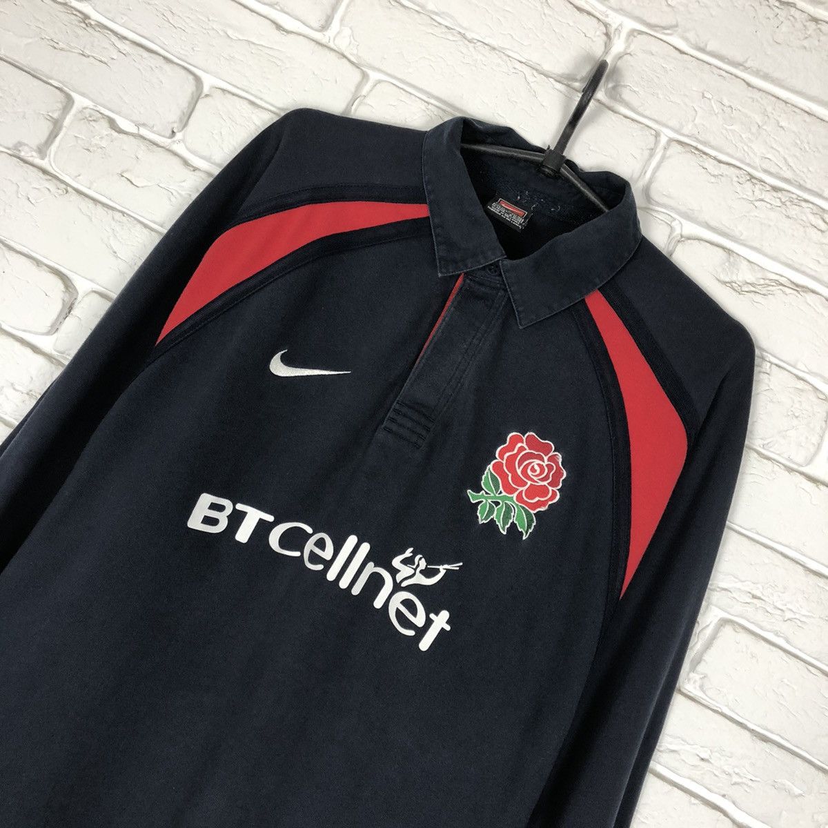 Nike England national team rugby vintage jersey Size US XL / EU 56 / 4 - 2 Thumbnail