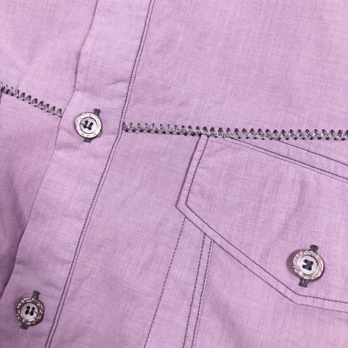 Marithe + Francois Girbaud Le Jean De Marithe+Francois Girbaud Lavender Western Shirt Size US M / EU 48-50 / 2 - 6 Thumbnail