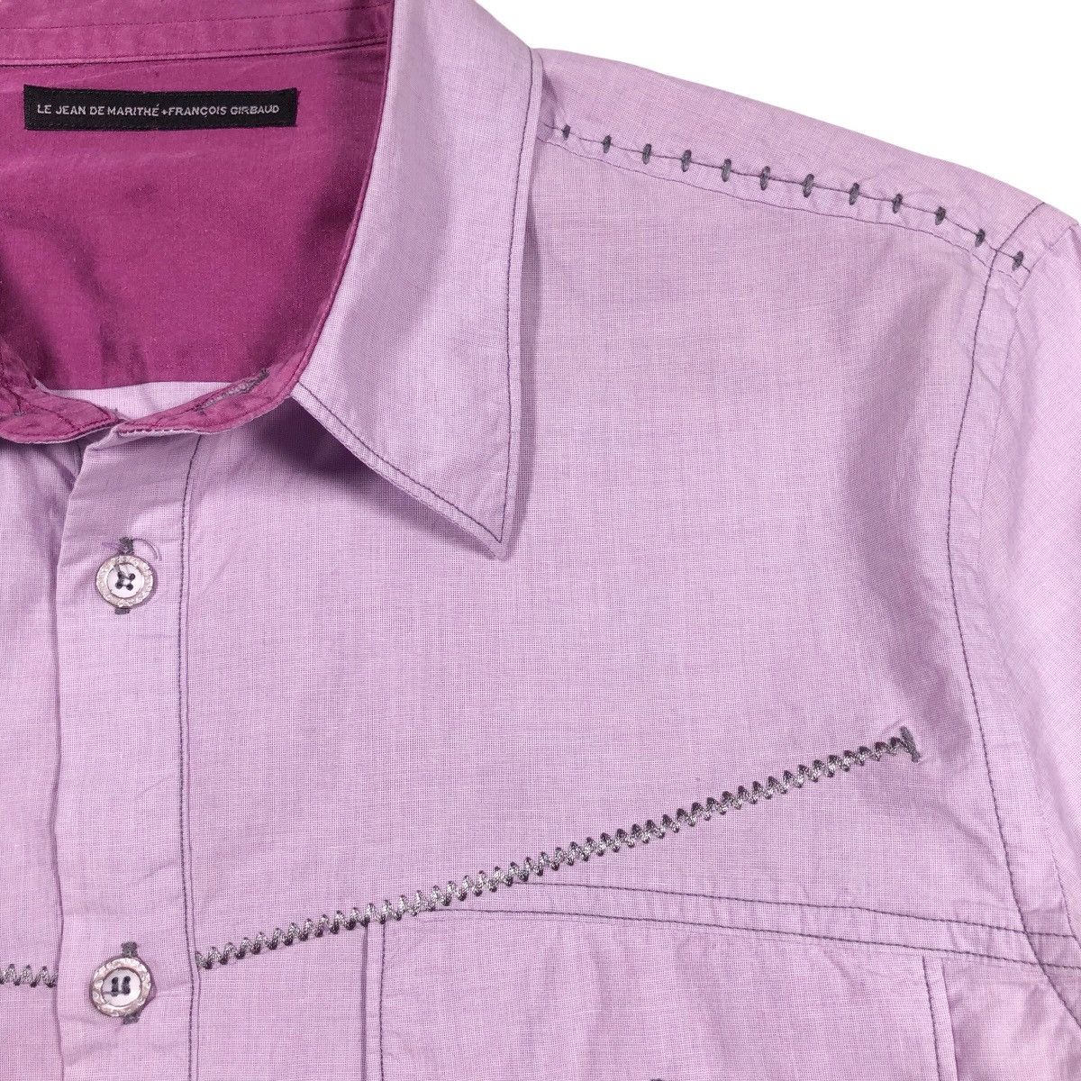 Marithe + Francois Girbaud Le Jean De Marithe+Francois Girbaud Lavender Western Shirt Size US M / EU 48-50 / 2 - 4 Thumbnail