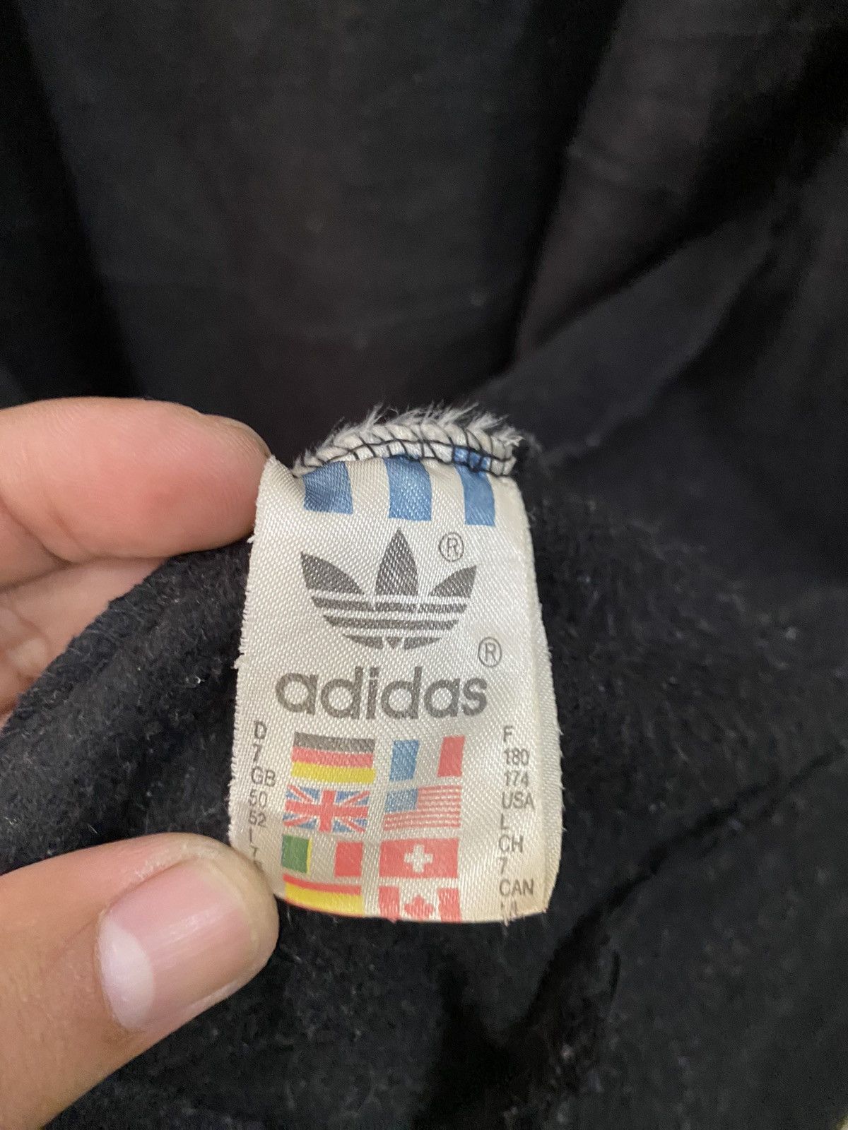 Adidas × Vintage Vintage Adidas Big Logo Fleece Sweater Size US L / EU 52-54 / 3 - 10 Thumbnail