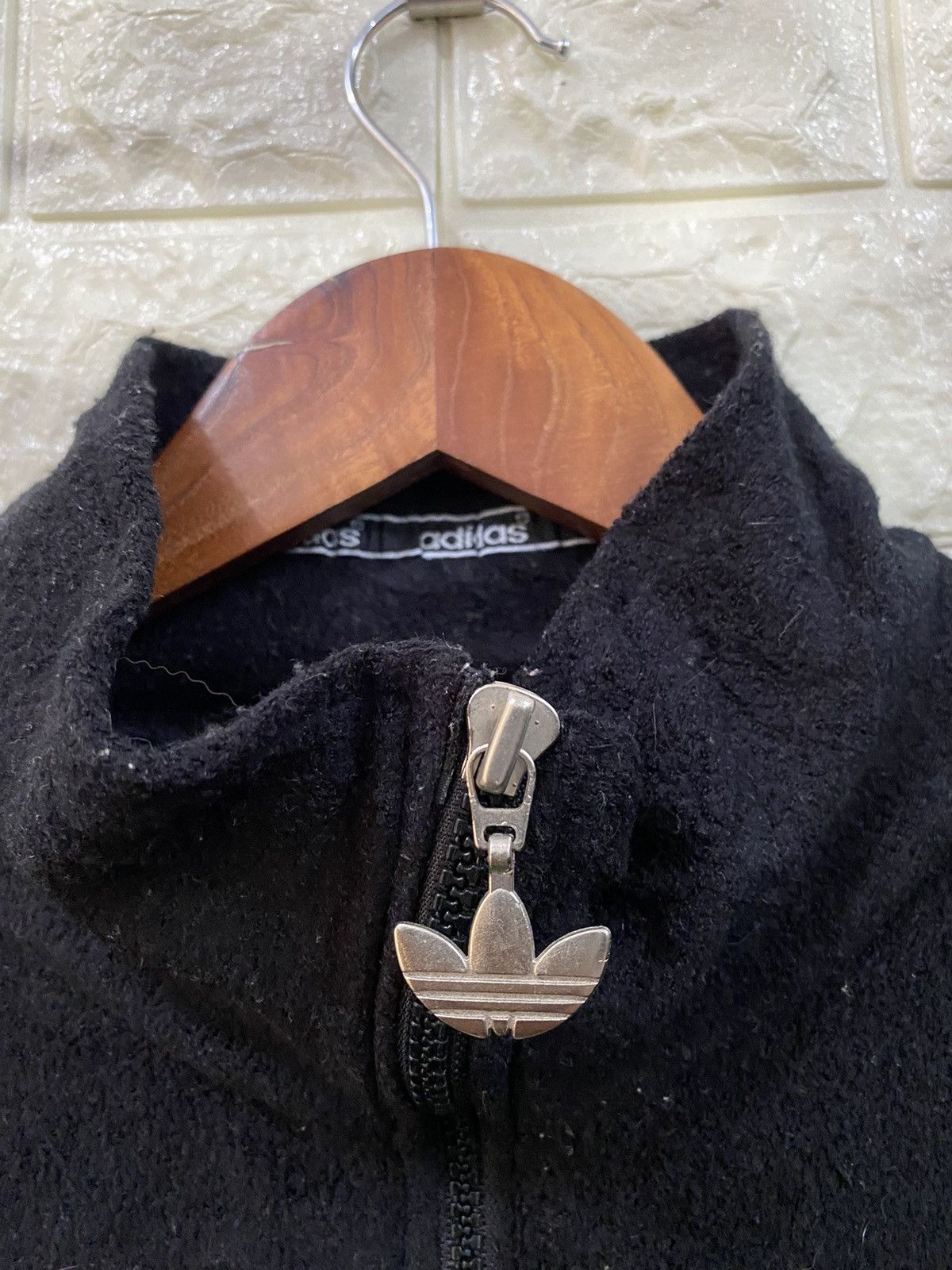 Adidas × Vintage Vintage Adidas Big Logo Fleece Sweater Size US L / EU 52-54 / 3 - 6 Thumbnail