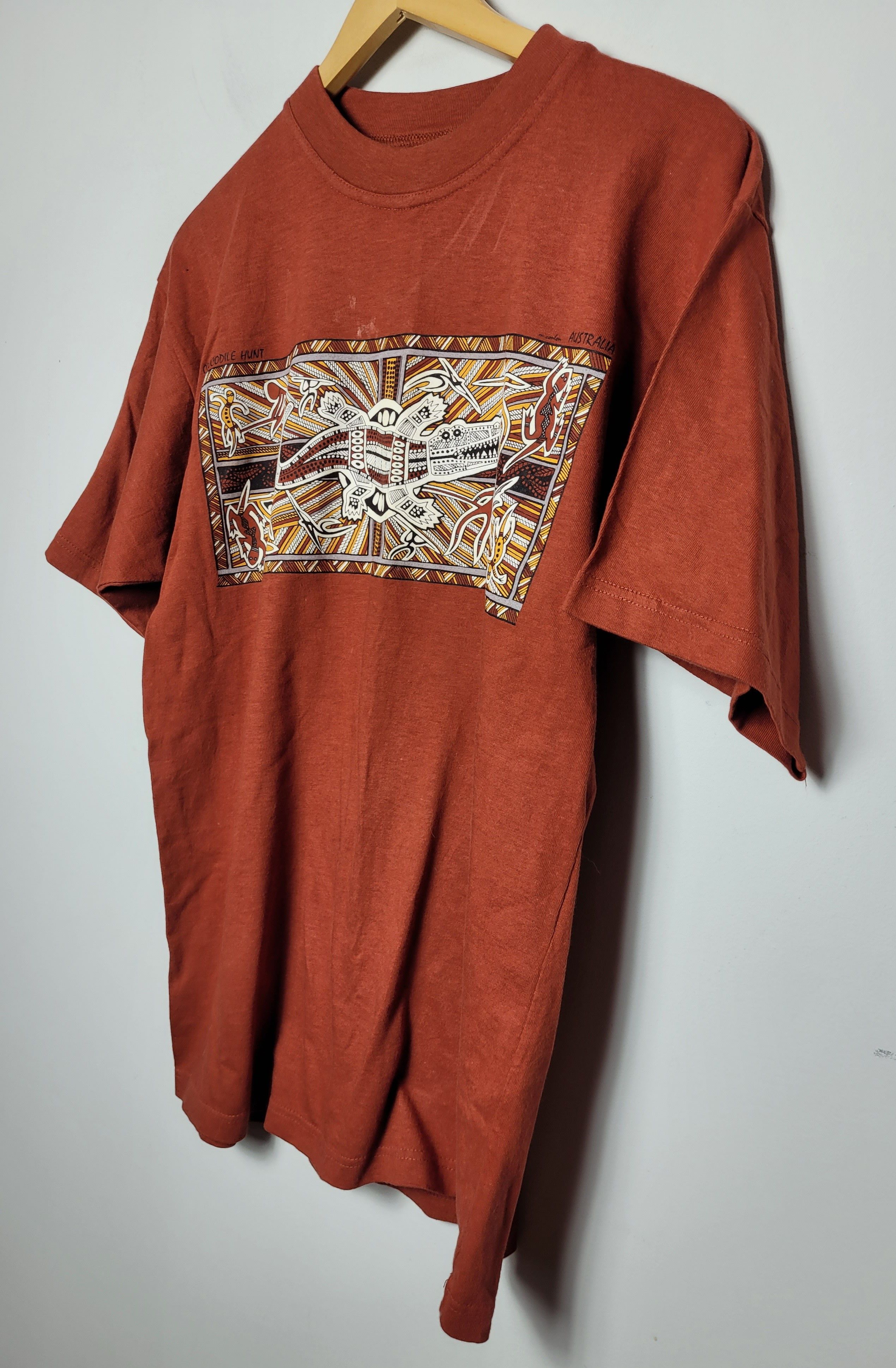 Vintage vintage Australia crocodile hunt tee 90s 2000 y2k Size US M / EU 48-50 / 2 - 2 Thumbnail