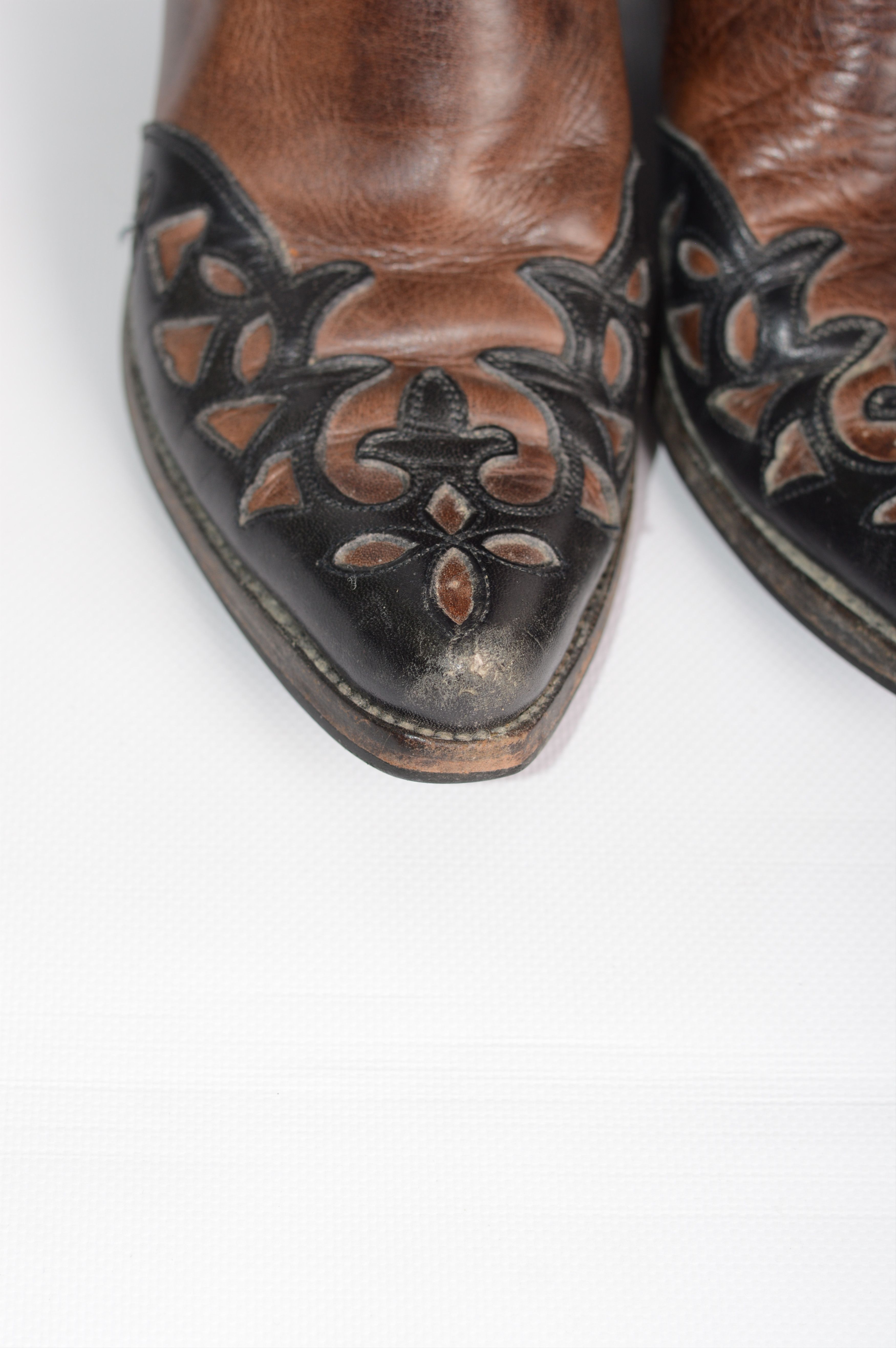 Cowboy Equipment × Vintage Tony Mora Cowboy Leather Boots Made in Spain Size US 6 / IT 36 - 6 Thumbnail