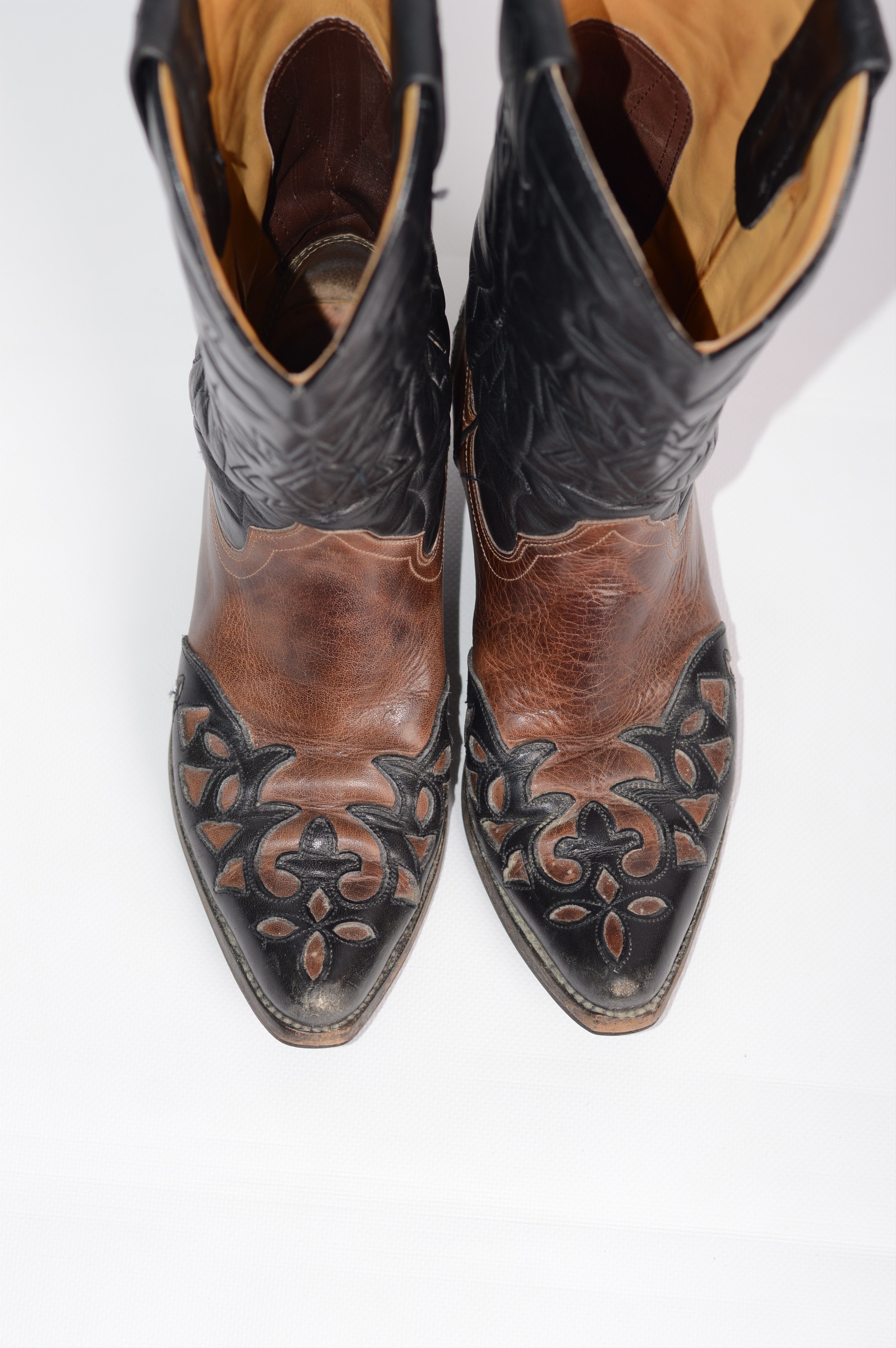Cowboy Equipment × Vintage Tony Mora Cowboy Leather Boots Made in Spain Size US 6 / IT 36 - 5 Thumbnail