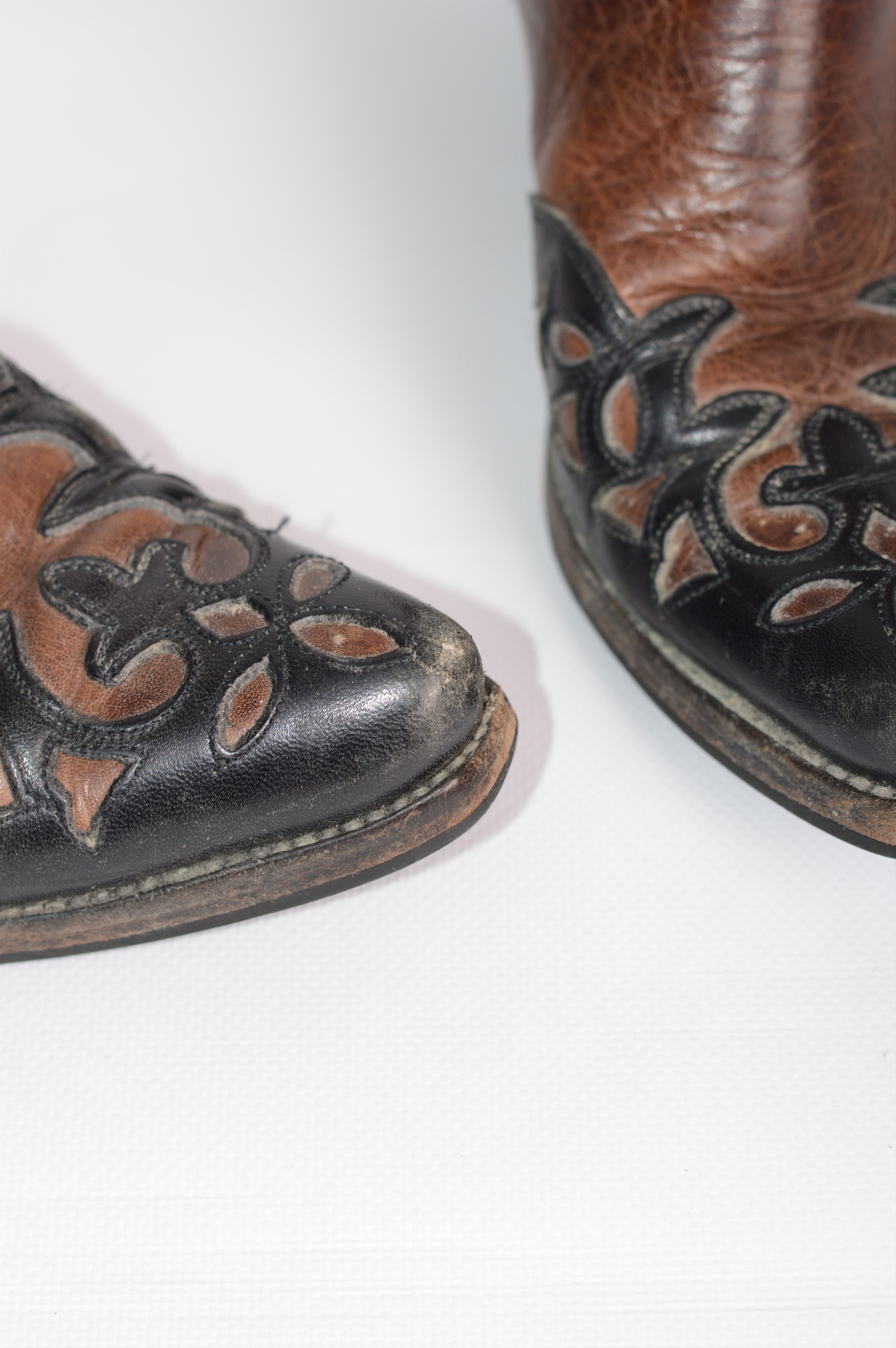 Cowboy Equipment × Vintage Tony Mora Cowboy Leather Boots Made in Spain Size US 6 / IT 36 - 7 Thumbnail