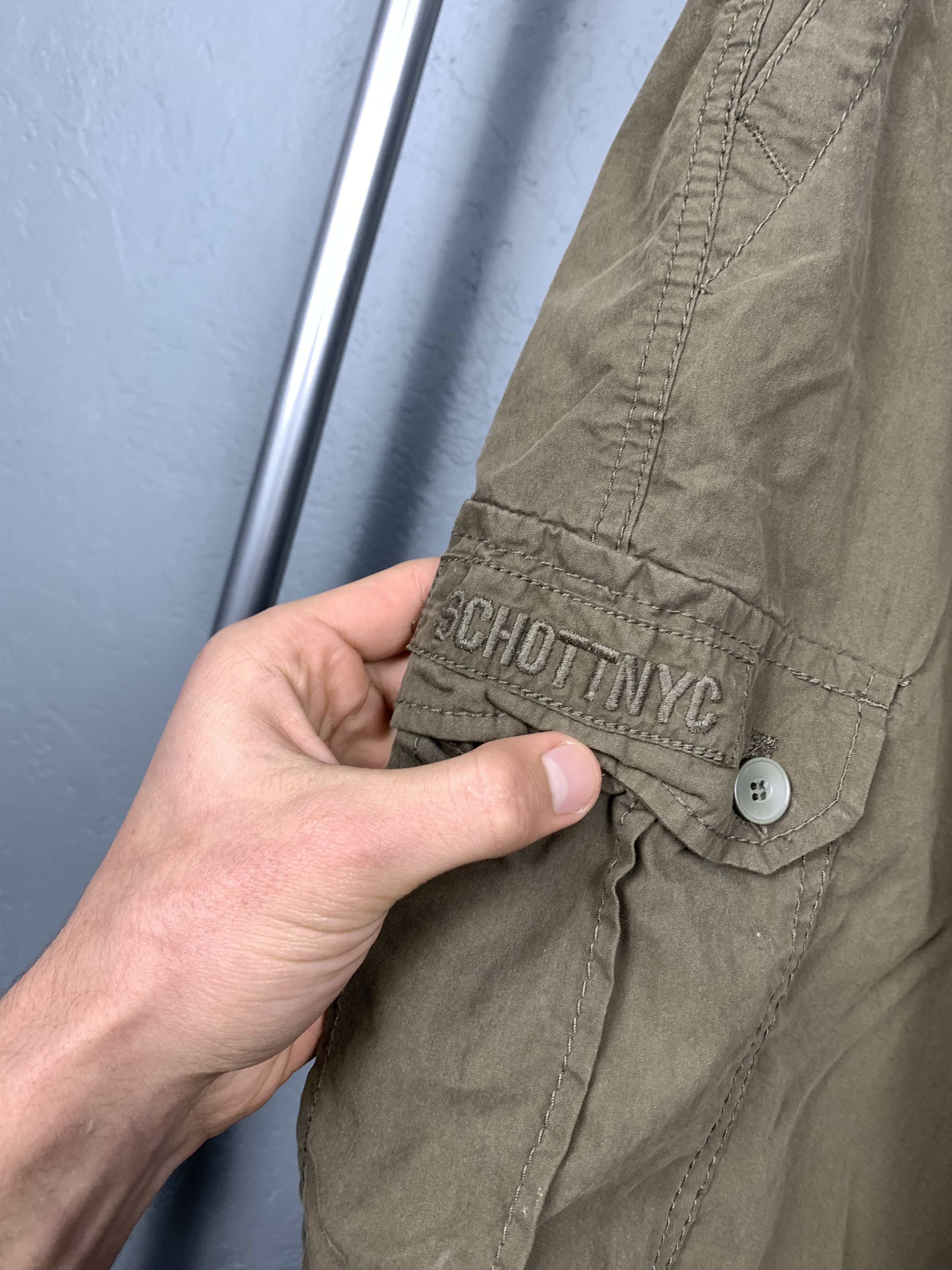 Schott × Vintage Schott Mens Cargo Shorts Size US 34 / EU 50 - 3 Thumbnail