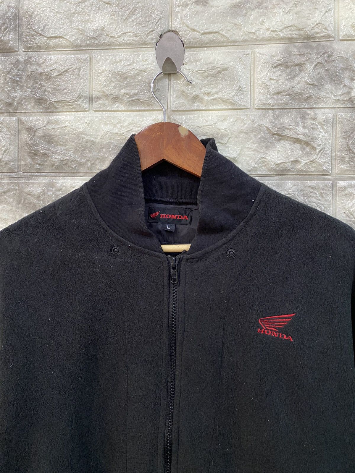 Honda Honda Fleece Varsity Jacket Size US L / EU 52-54 / 3 - 3 Thumbnail