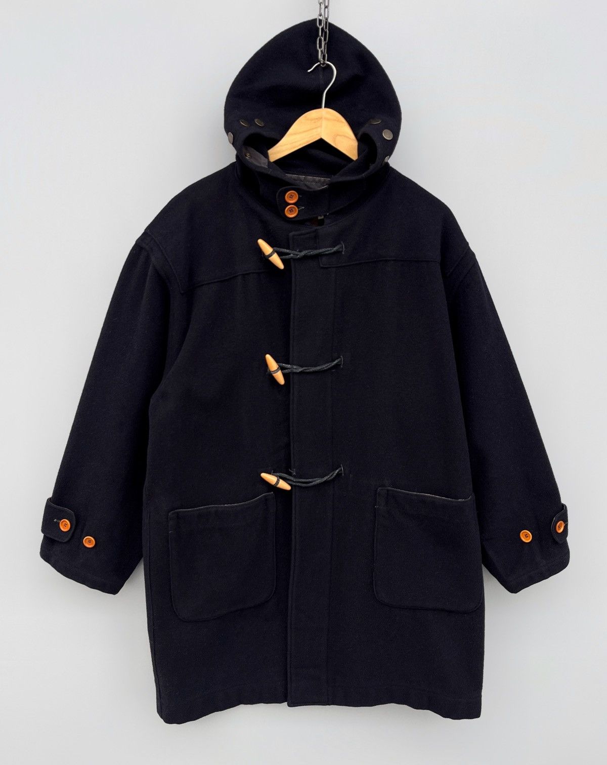 image of C P Company x Massimo Osti Ultra C.p. Company By Massimo Osti Duffle Coat in Navy (Size Medium)