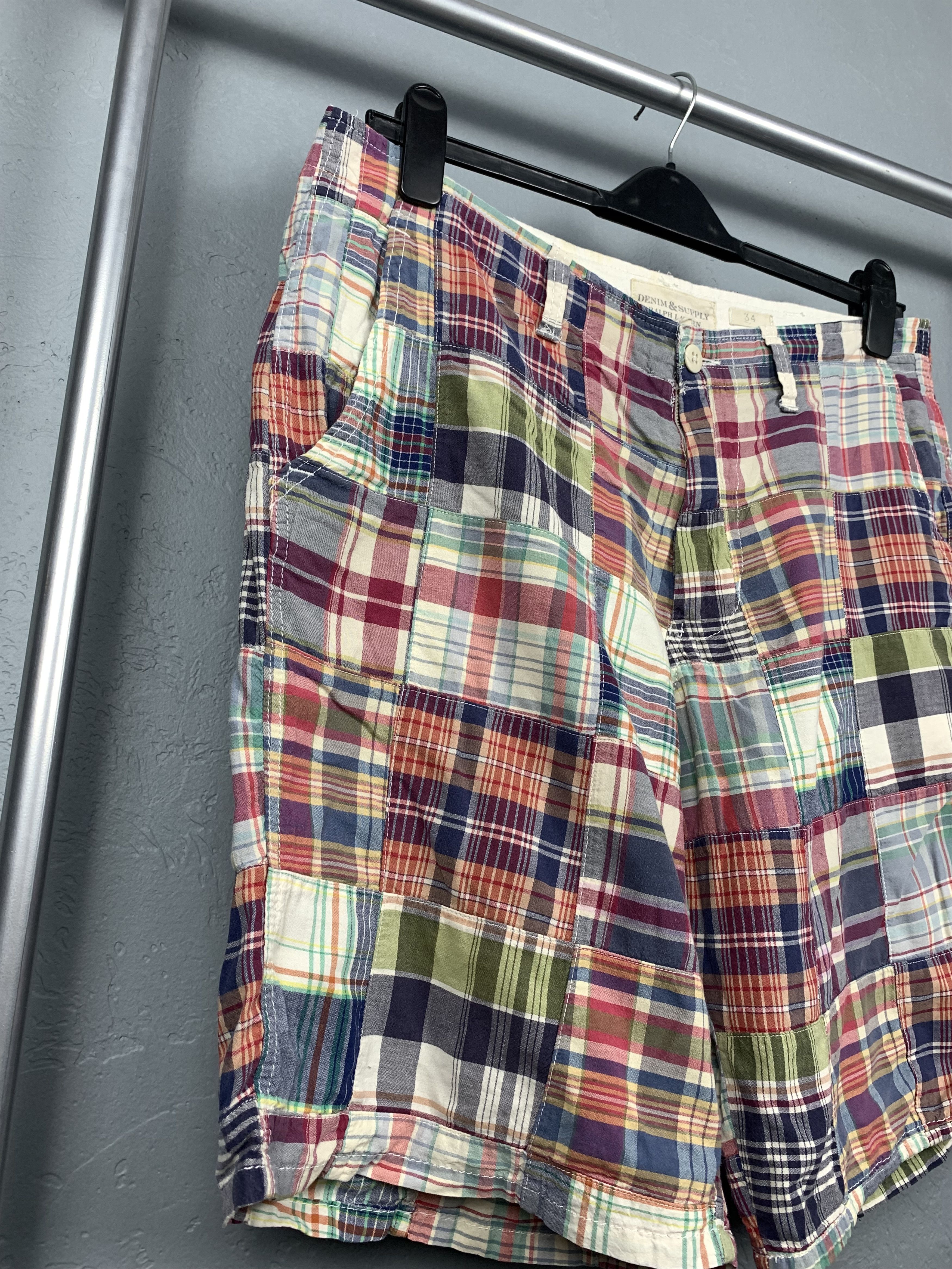 Denim & Supply Ralph Lauren × Polo Ralph Lauren × Vintage Denim And Supply Ralph Lauren Patchwork Shorts Size US 34 / EU 50 - 3 Thumbnail