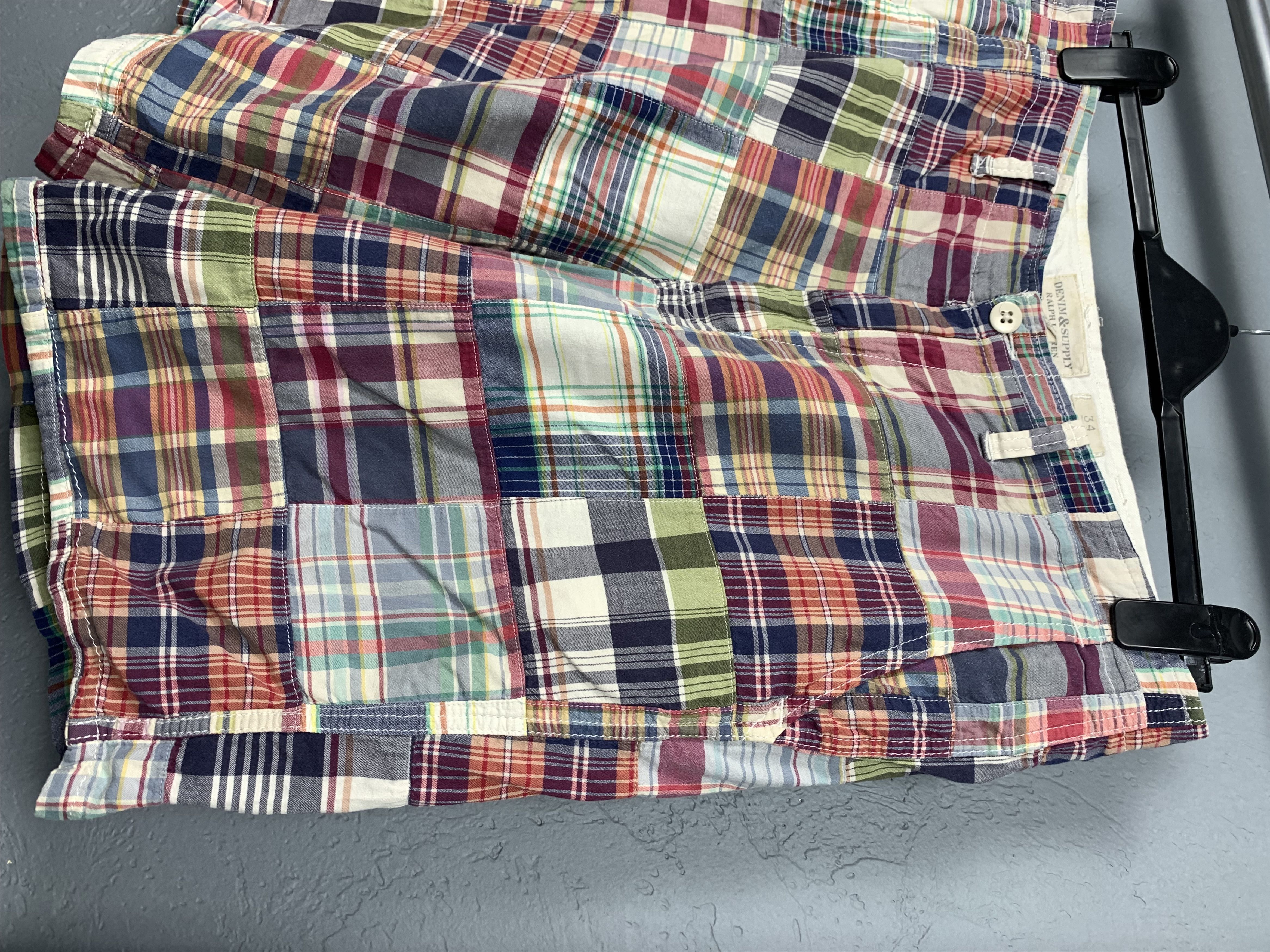 Denim & Supply Ralph Lauren × Polo Ralph Lauren × Vintage Denim And Supply Ralph Lauren Patchwork Shorts Size US 34 / EU 50 - 2 Thumbnail