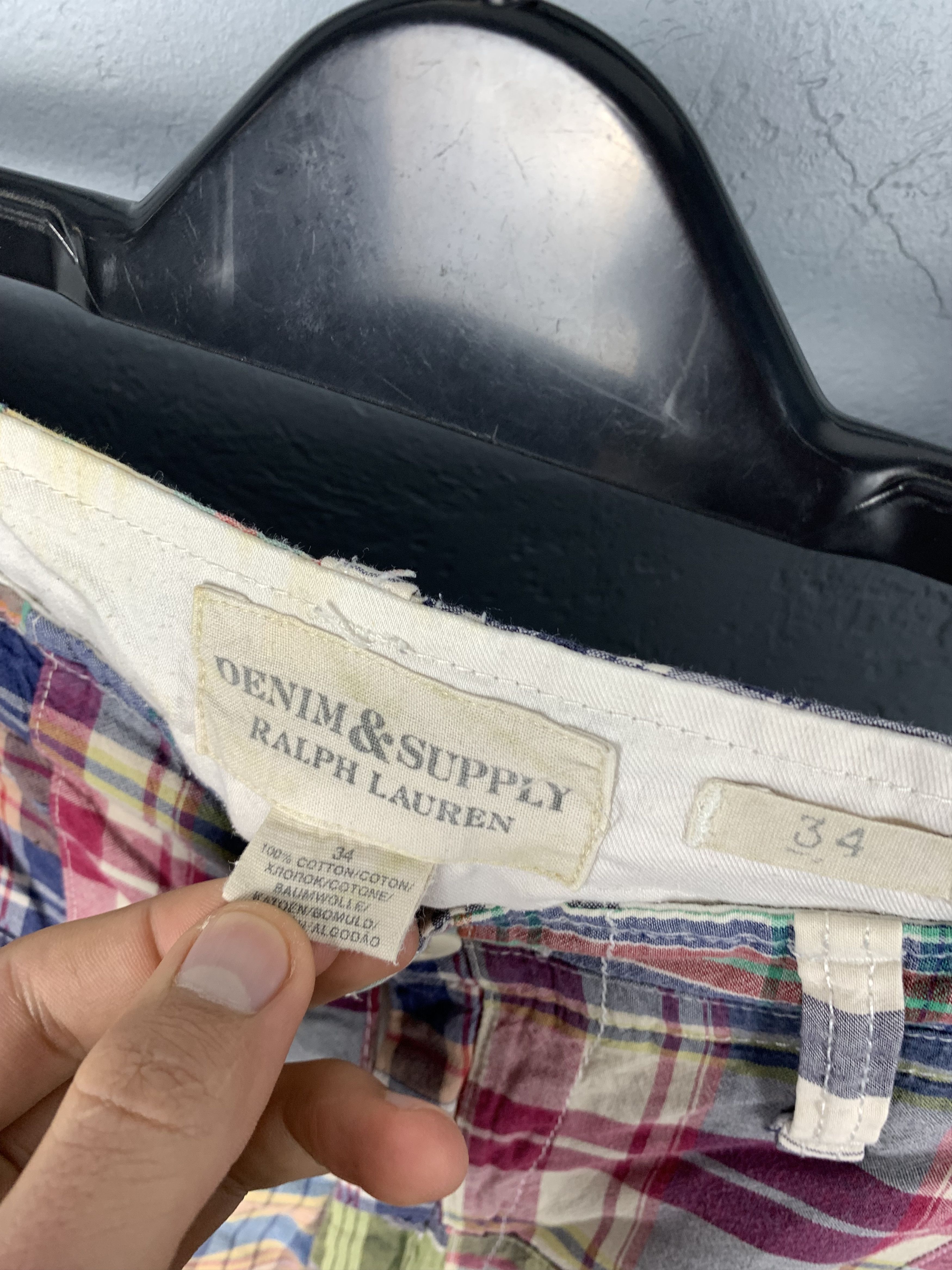 Denim & Supply Ralph Lauren × Polo Ralph Lauren × Vintage Denim And Supply Ralph Lauren Patchwork Shorts Size US 34 / EU 50 - 5 Thumbnail