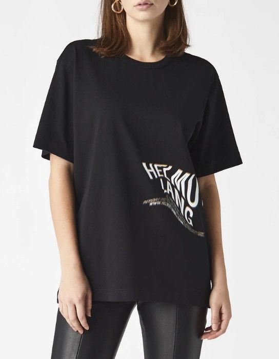 Helmut Lang *New* AW21 Helmut Lang Skewed Logo Tee Size US XS / EU 42 / 0 - 1 Thumbnail