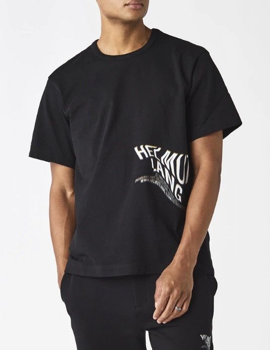 Helmut Lang *New* AW21 Helmut Lang Skewed Logo Tee Size US XS / EU 42 / 0 - 3 Thumbnail