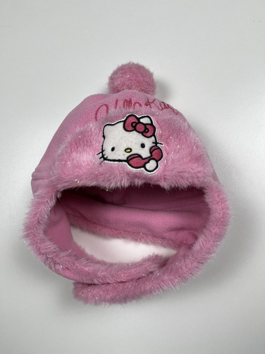 Cartoon Network Hello Kitty y2k Cute Earflap Hat Brighting Size ONE SIZE - 3 Thumbnail