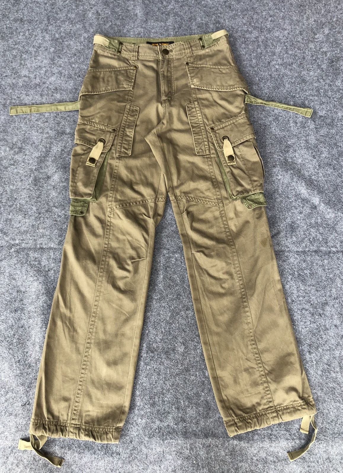 Vtg🔥BRUINS CHINOS🔥Bondage Cargo Pants 3D Pocket
