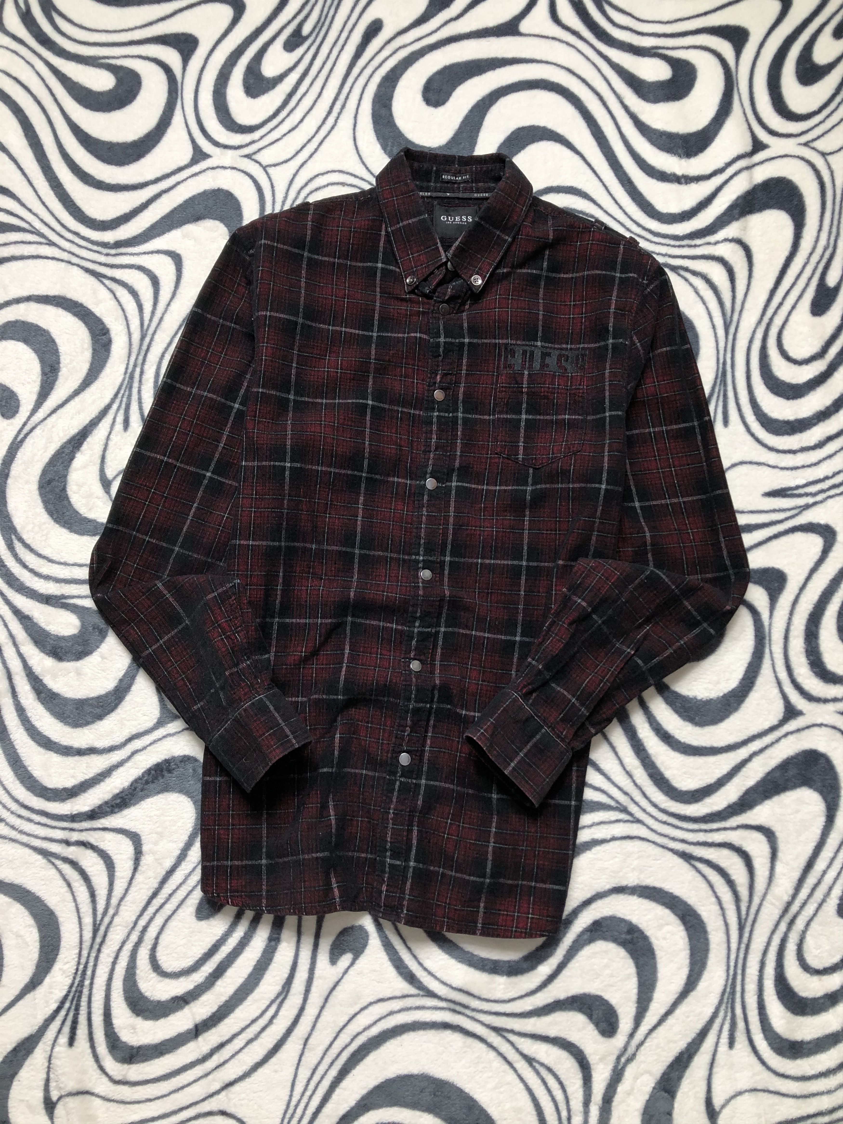 Flannel × Guess Guess Mens Flannel Plaid Shirt Size US M / EU 48-50 / 2 - 1 Thumbnail