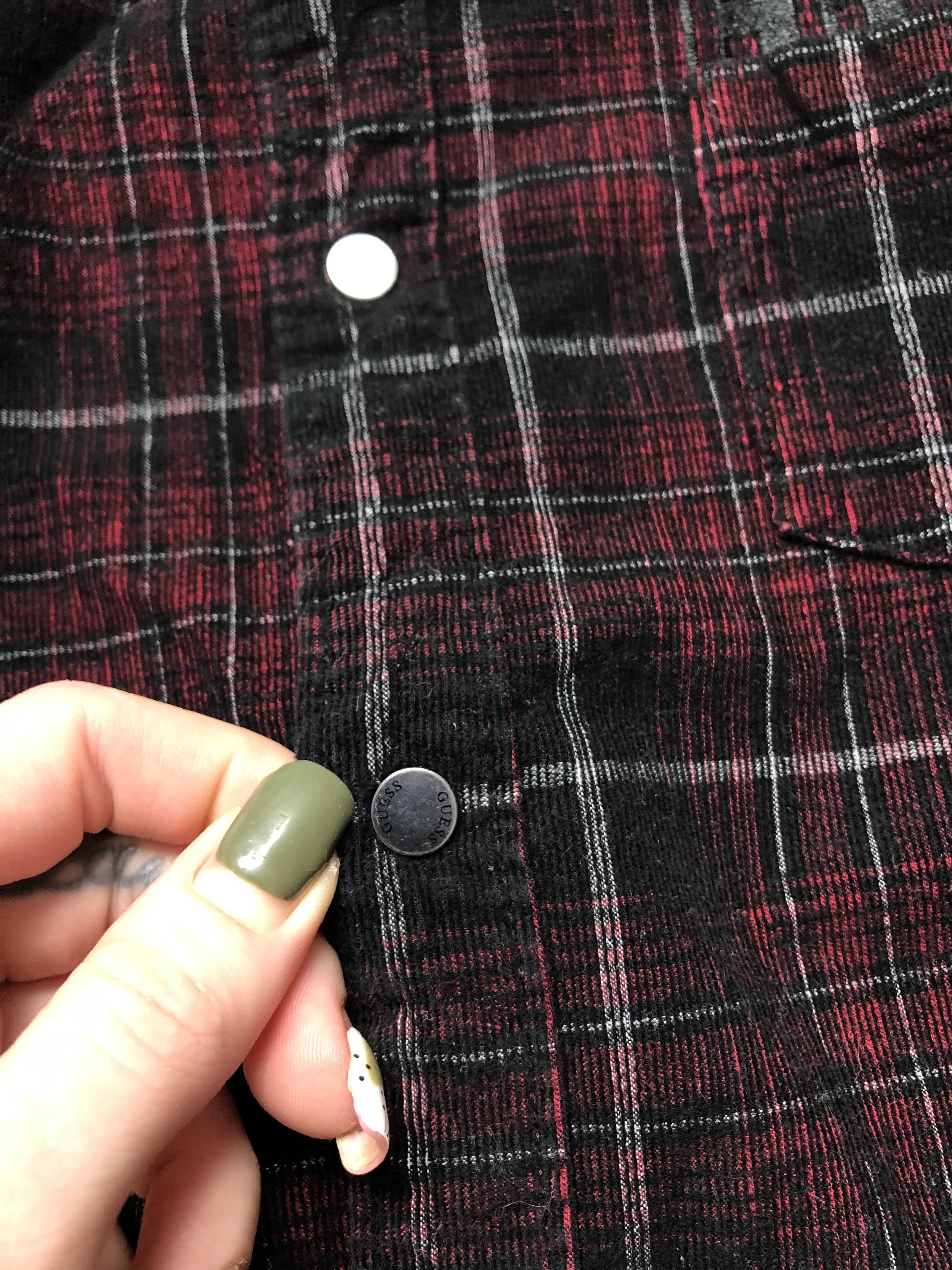 Flannel × Guess Guess Mens Flannel Plaid Shirt Size US M / EU 48-50 / 2 - 5 Thumbnail