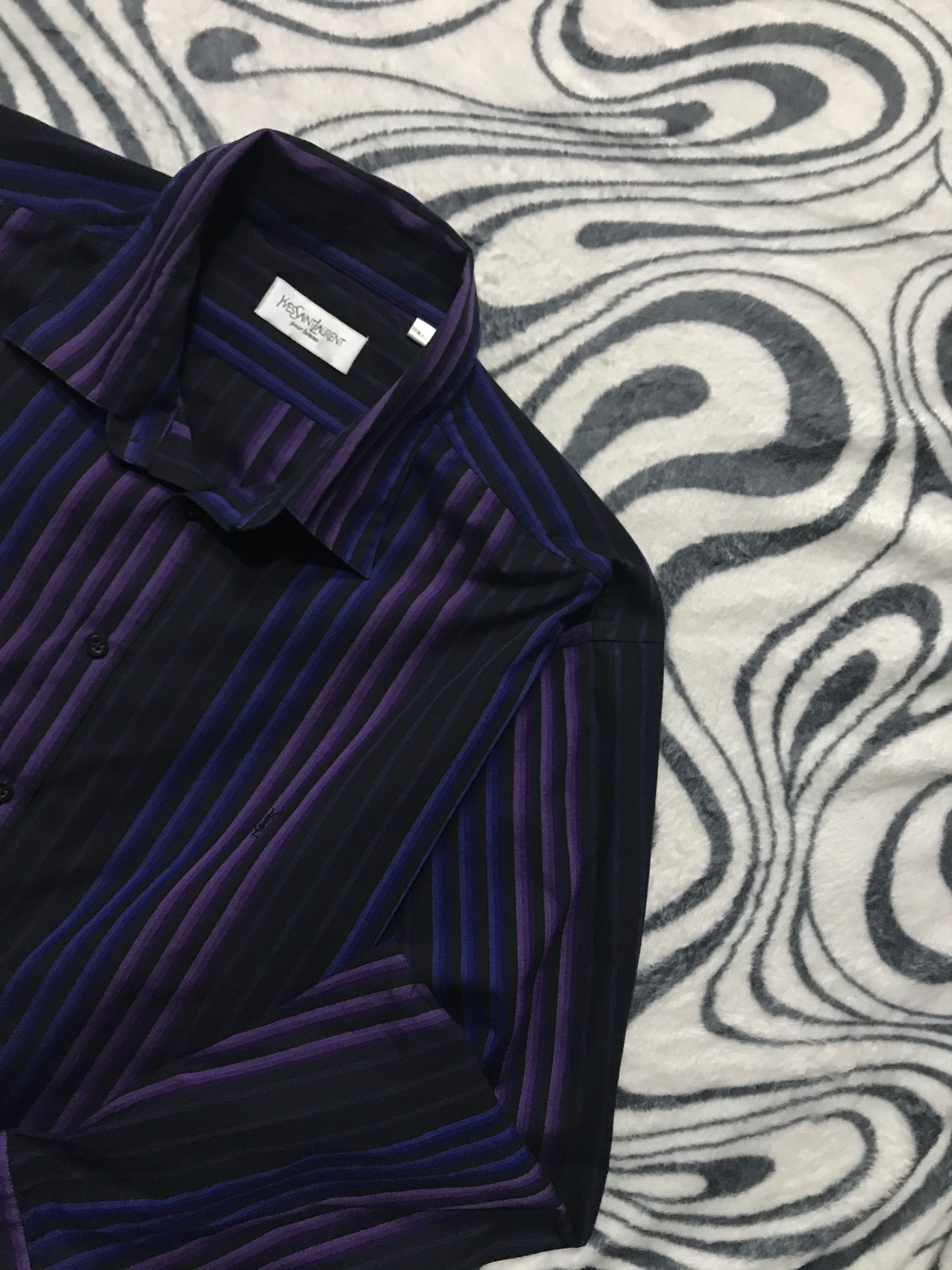 Yves Saint Laurent Yves Saint Laurent YSL men's long sleeve shirt Size US XXL / EU 58 / 5 - 2 Thumbnail