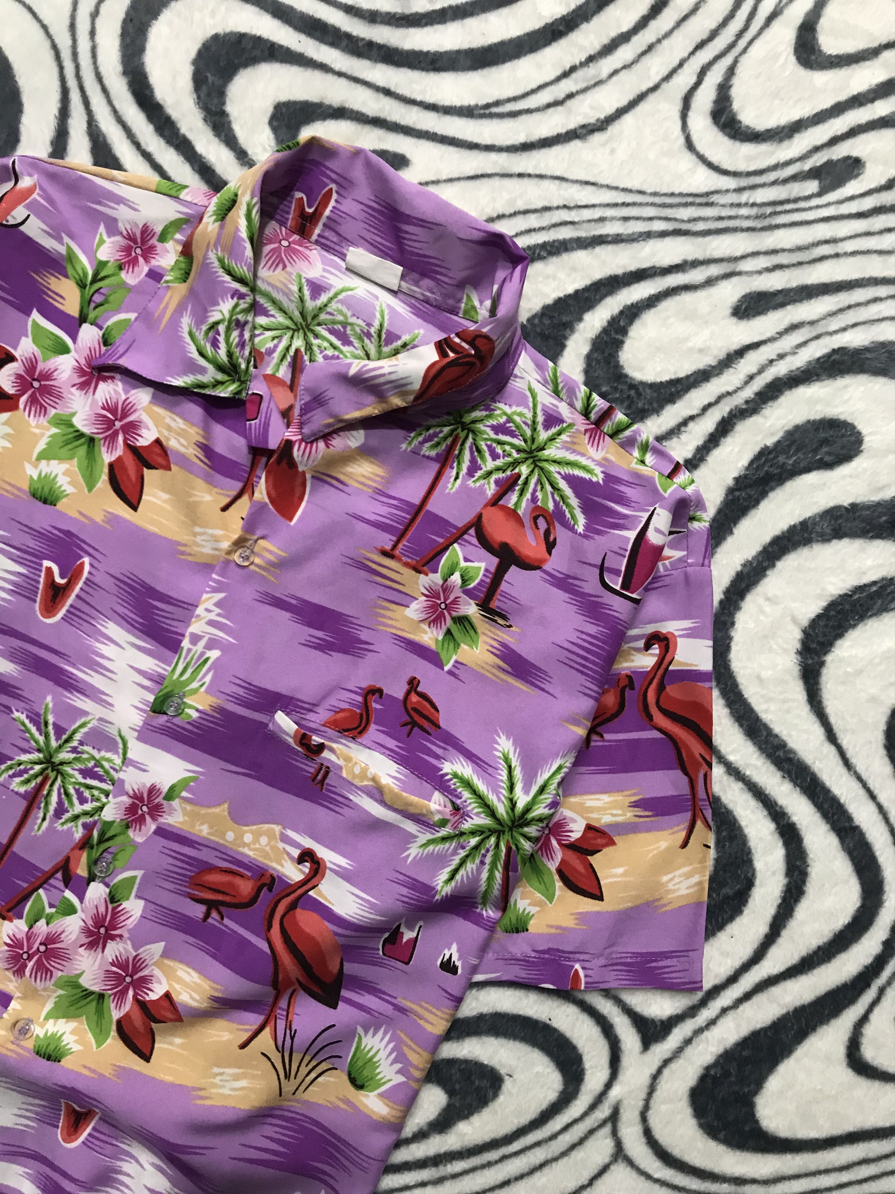 Vintage Vintage Hawaiian Shirt Full Printed Size US XXL / EU 58 / 5 - 2 Thumbnail