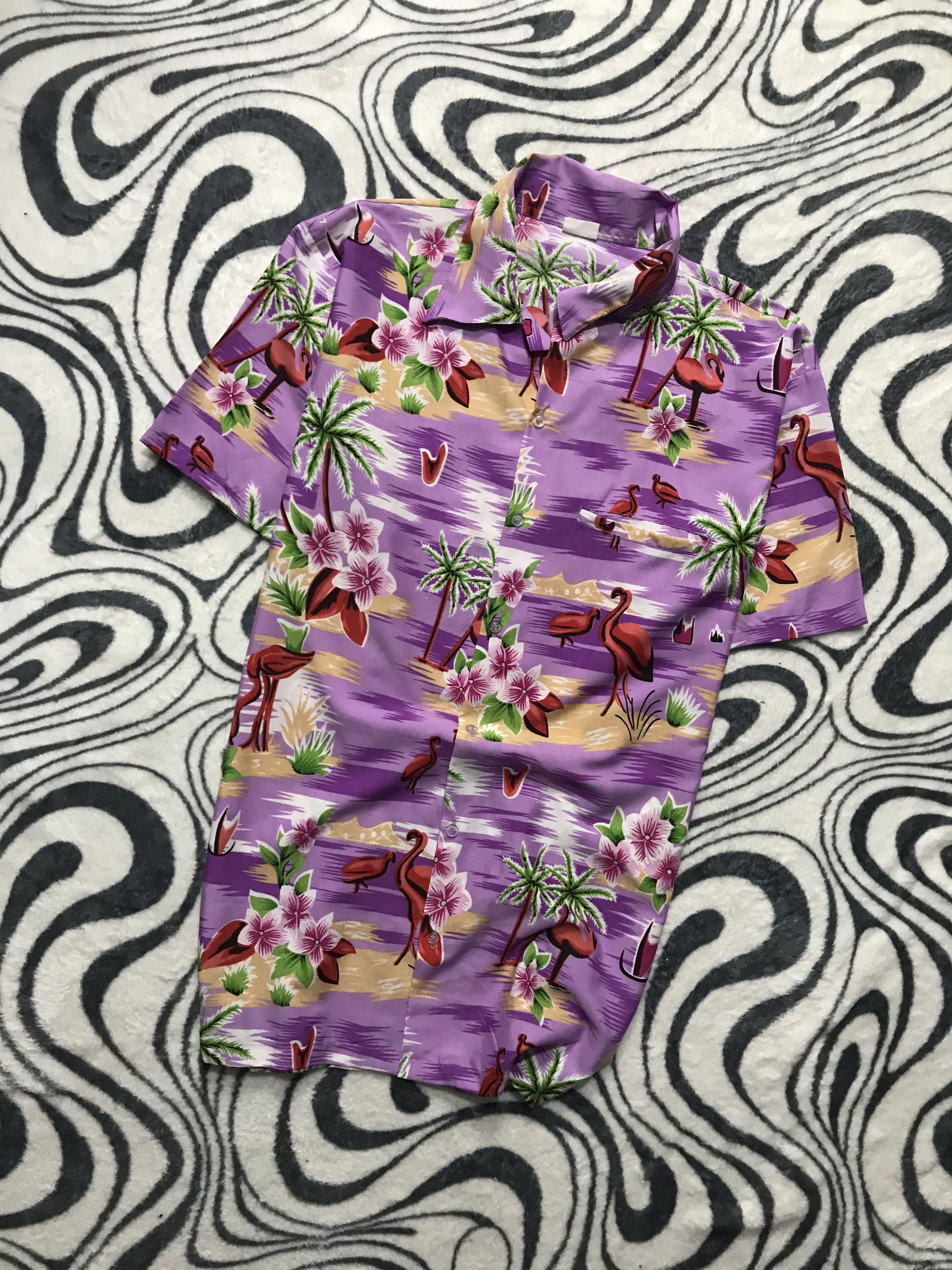 Vintage Vintage Hawaiian Shirt Full Printed Size US XXL / EU 58 / 5 - 1 Thumbnail