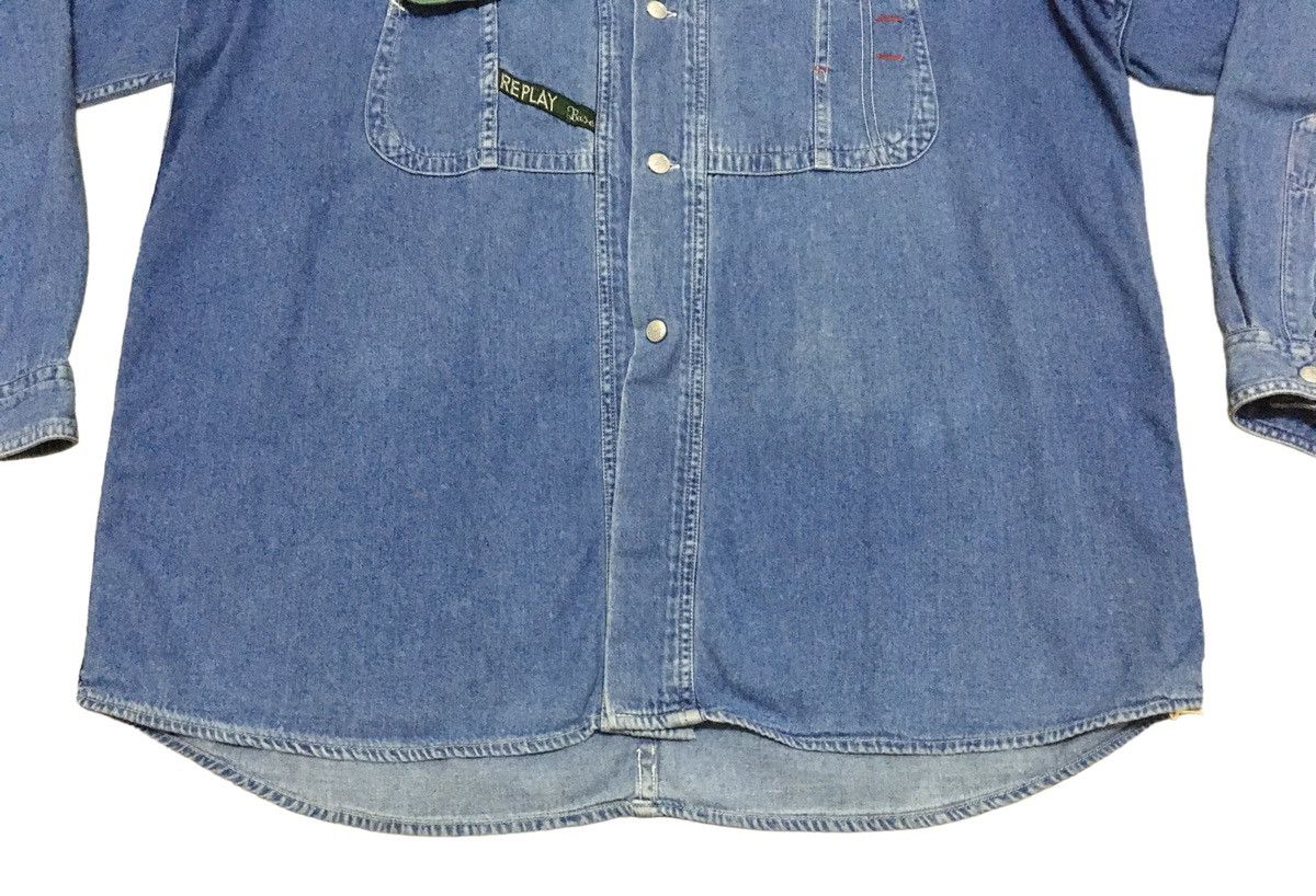 Replay × Vintage Rare Design Vintage Brand Replay Denim Shirt 2000s Size US L / EU 52-54 / 3 - 4 Thumbnail