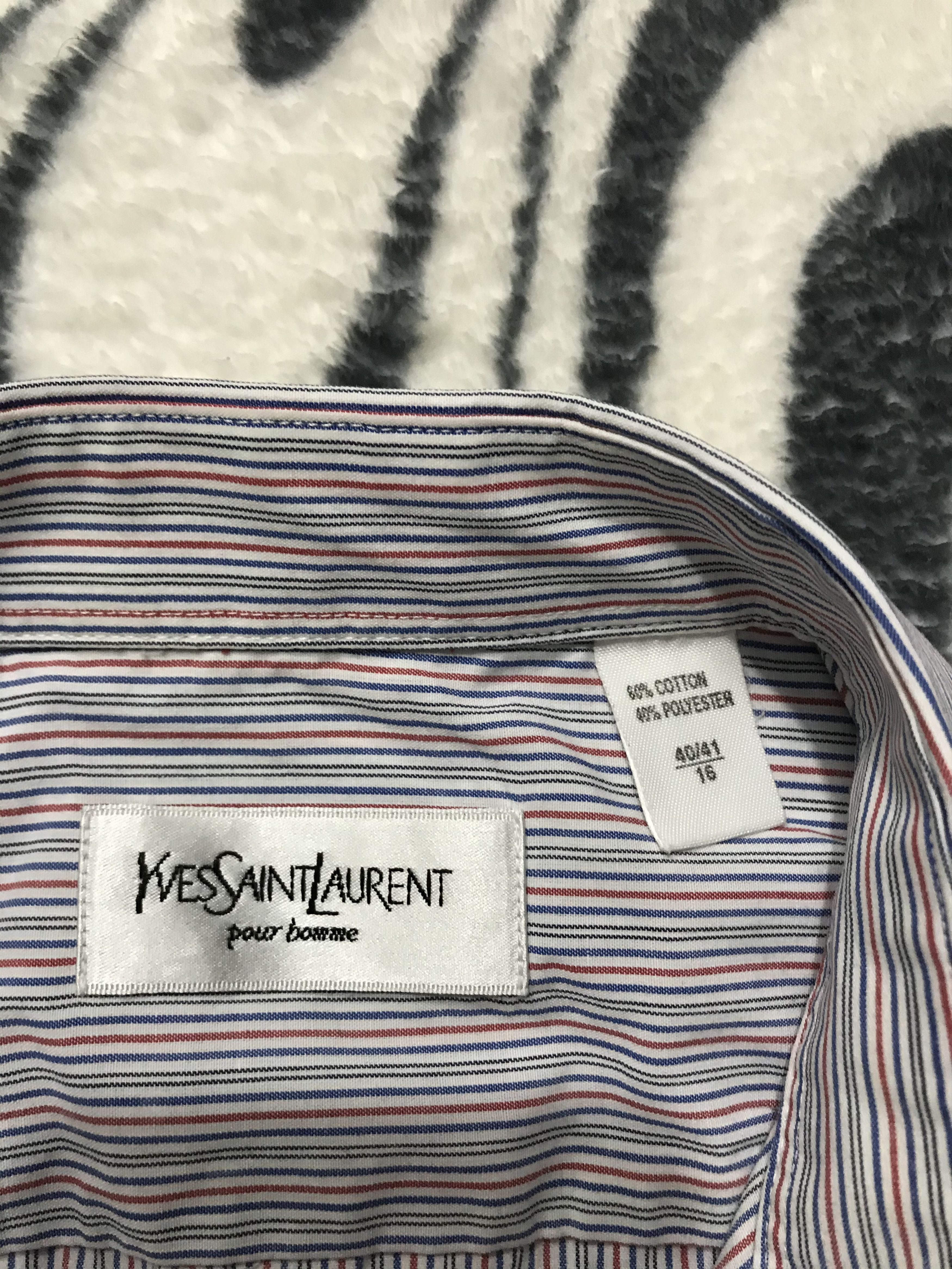 Yves Saint Laurent Yves Saint Laurent YSL men's short sleeve shirt Size US XL / EU 56 / 4 - 3 Thumbnail