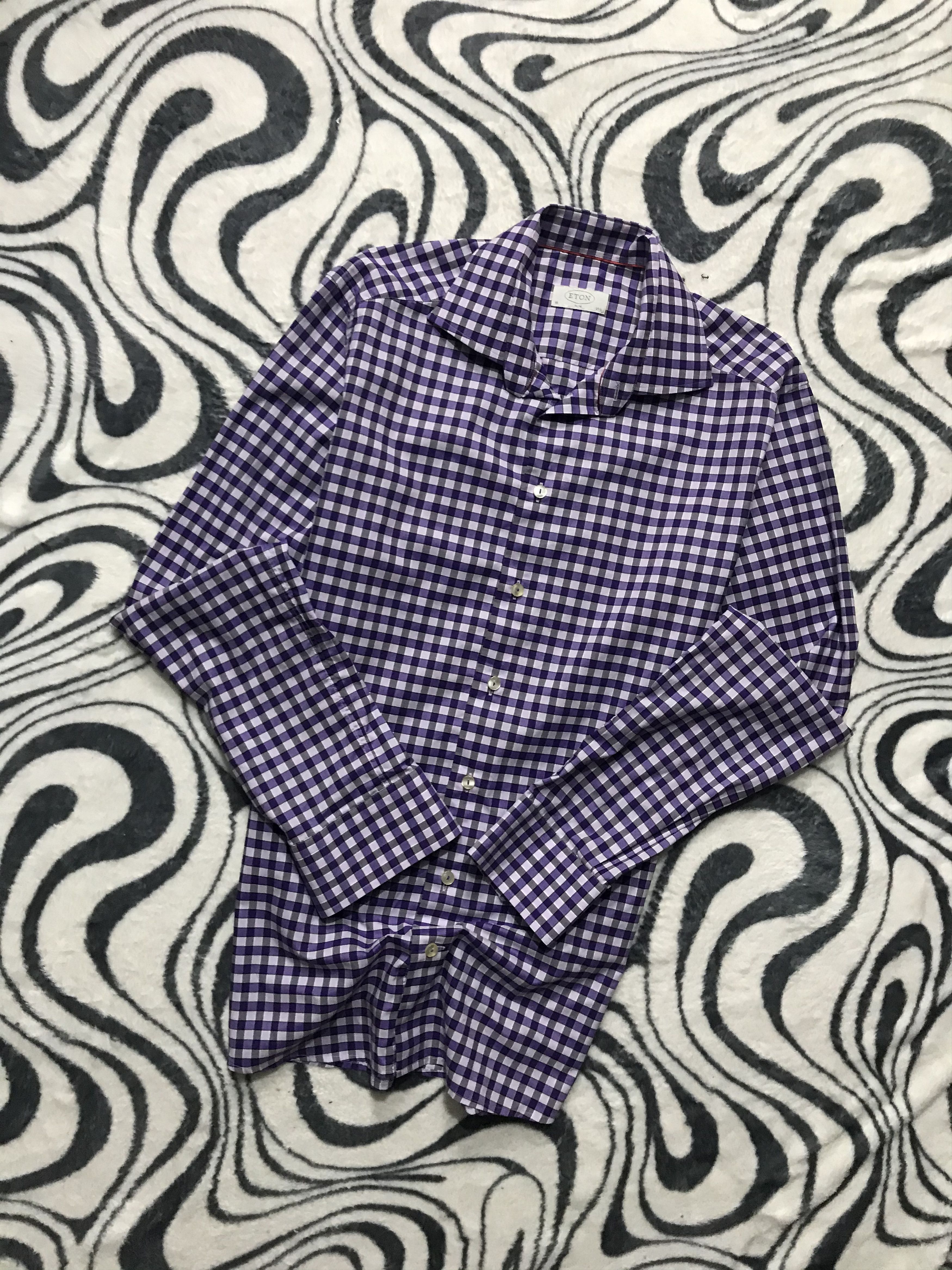 Eton Eton Mens Long Sleeve Shirt Size US M / EU 48-50 / 2 - 1 Thumbnail