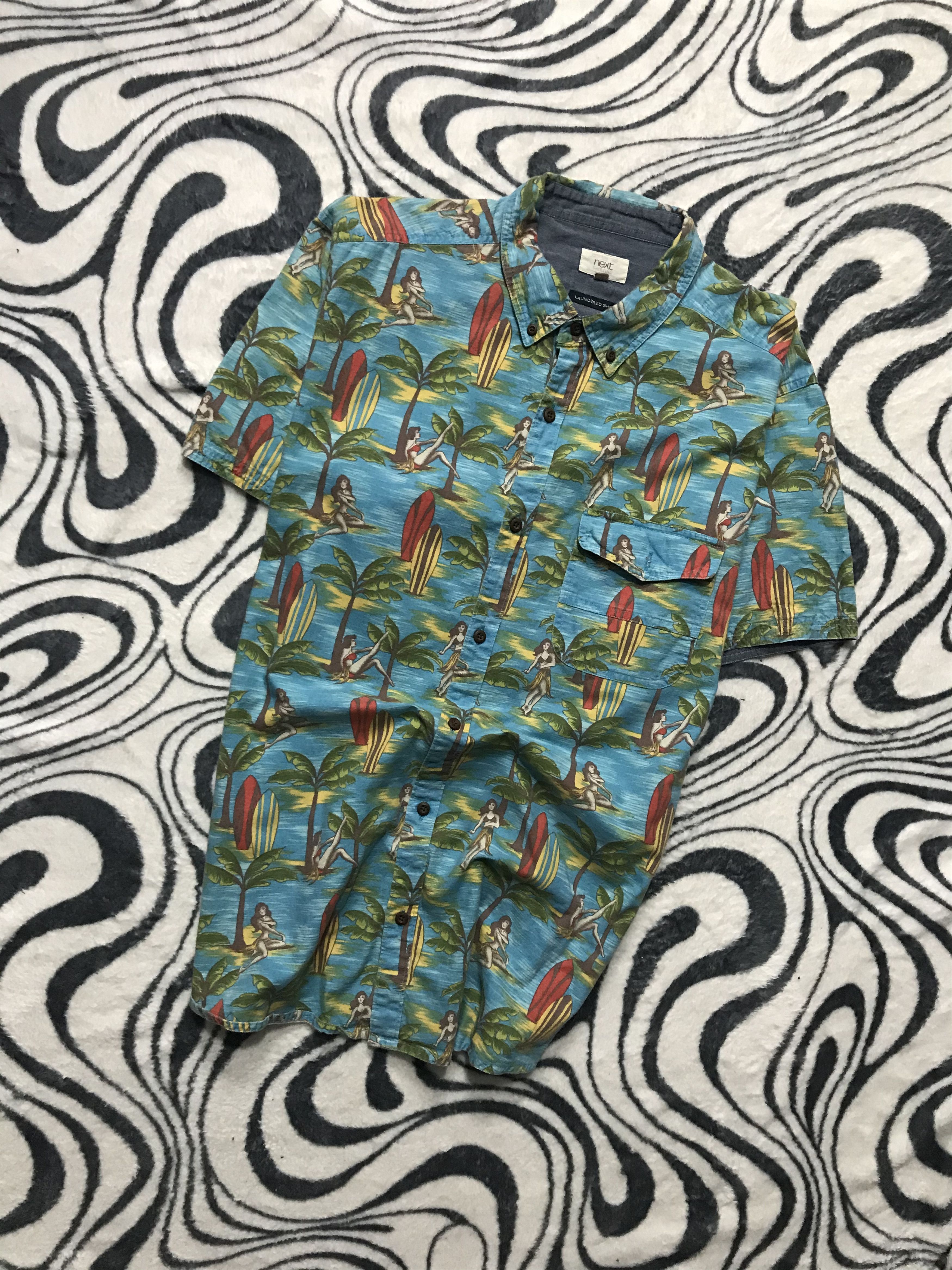 Vintage Vintage Hawaiian Shirt Full Printed Size US XL / EU 56 / 4 - 1 Thumbnail