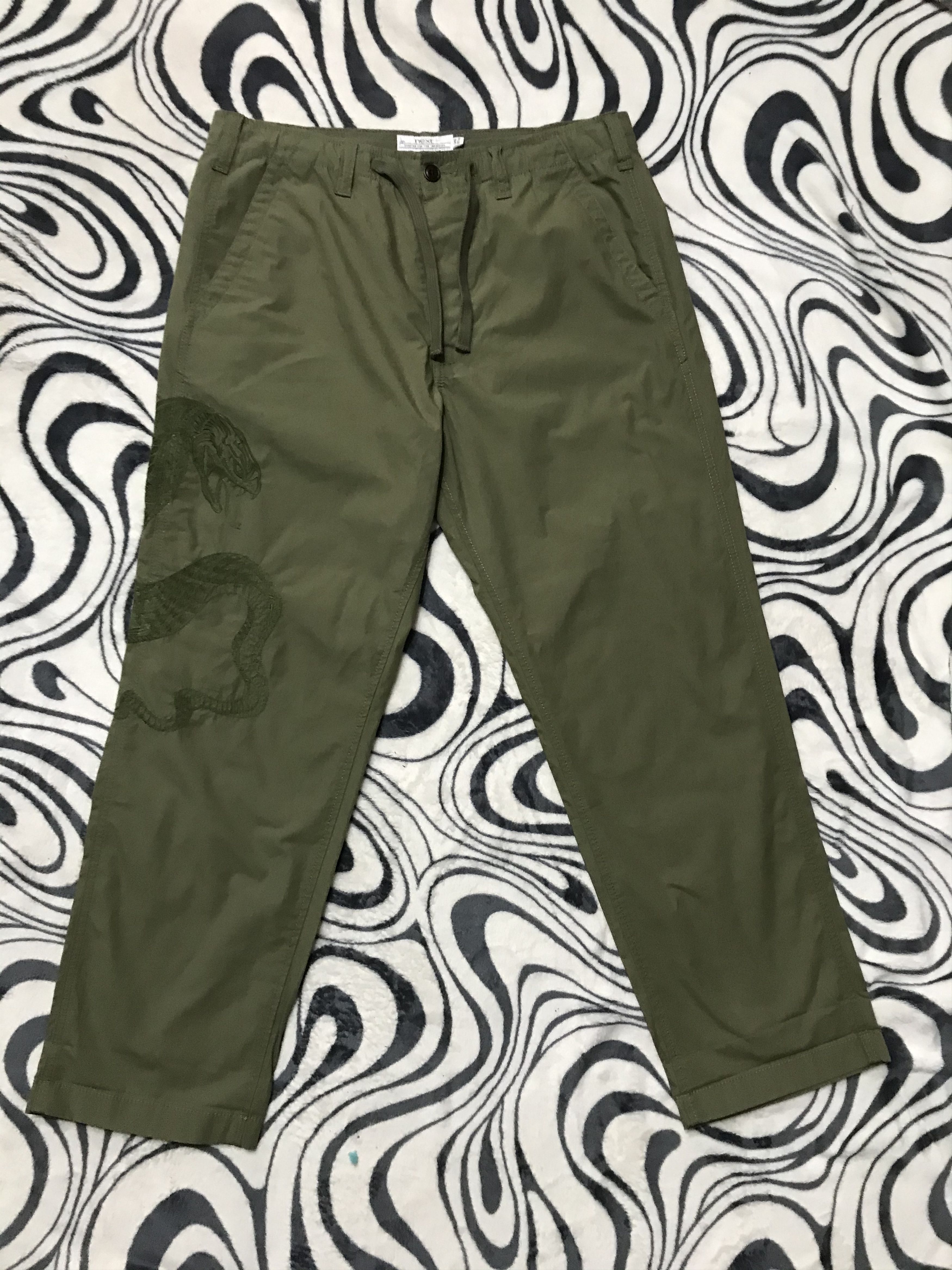 If Six Was Nine NEXT Snake Print Casual Chino Pant Size US 34 / EU 50 - 1 Thumbnail