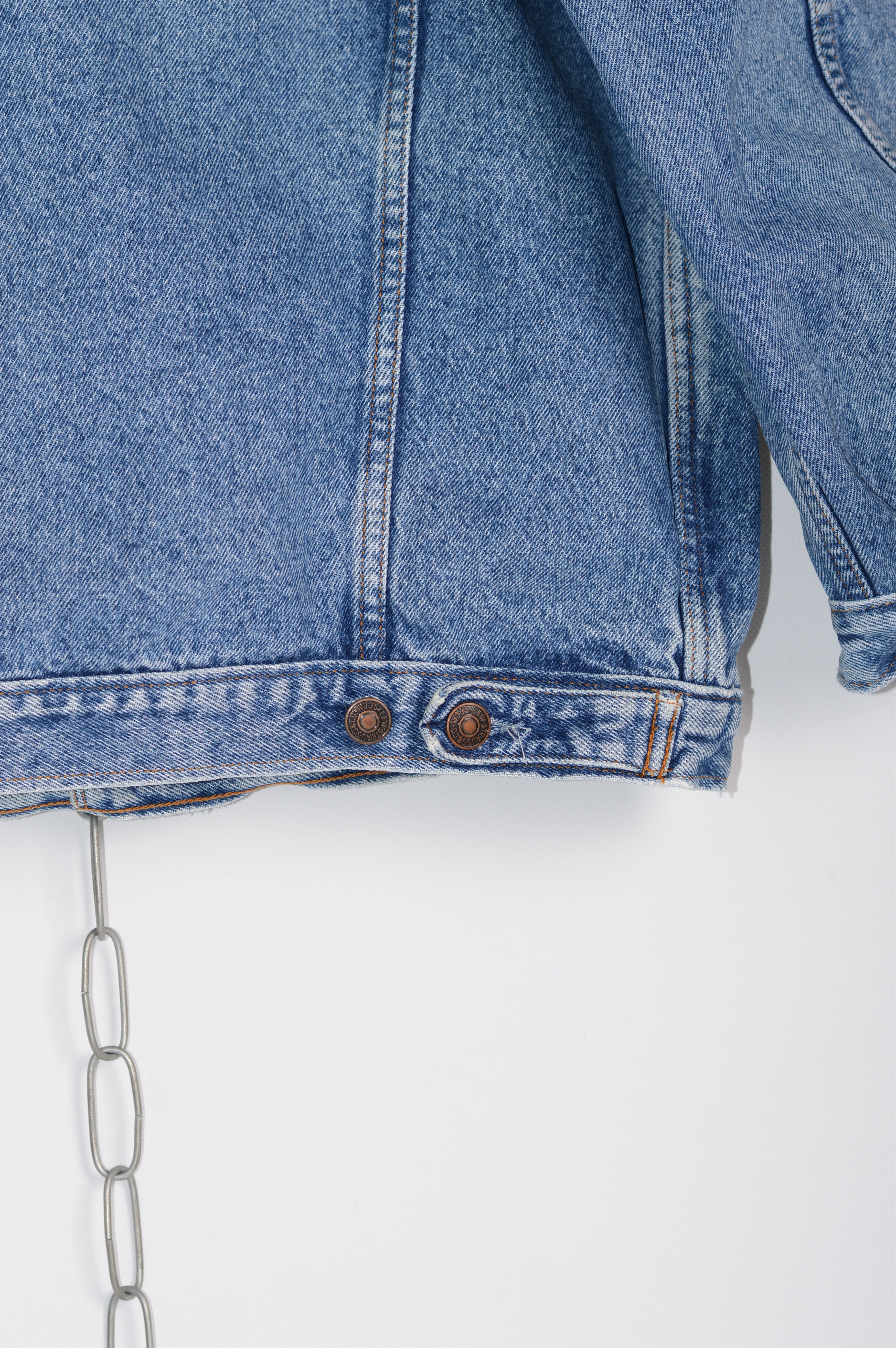 Levi's × Vintage 80s Vintage Levis Jeans Jacket Light Blue Size US L / EU 52-54 / 3 - 7 Thumbnail
