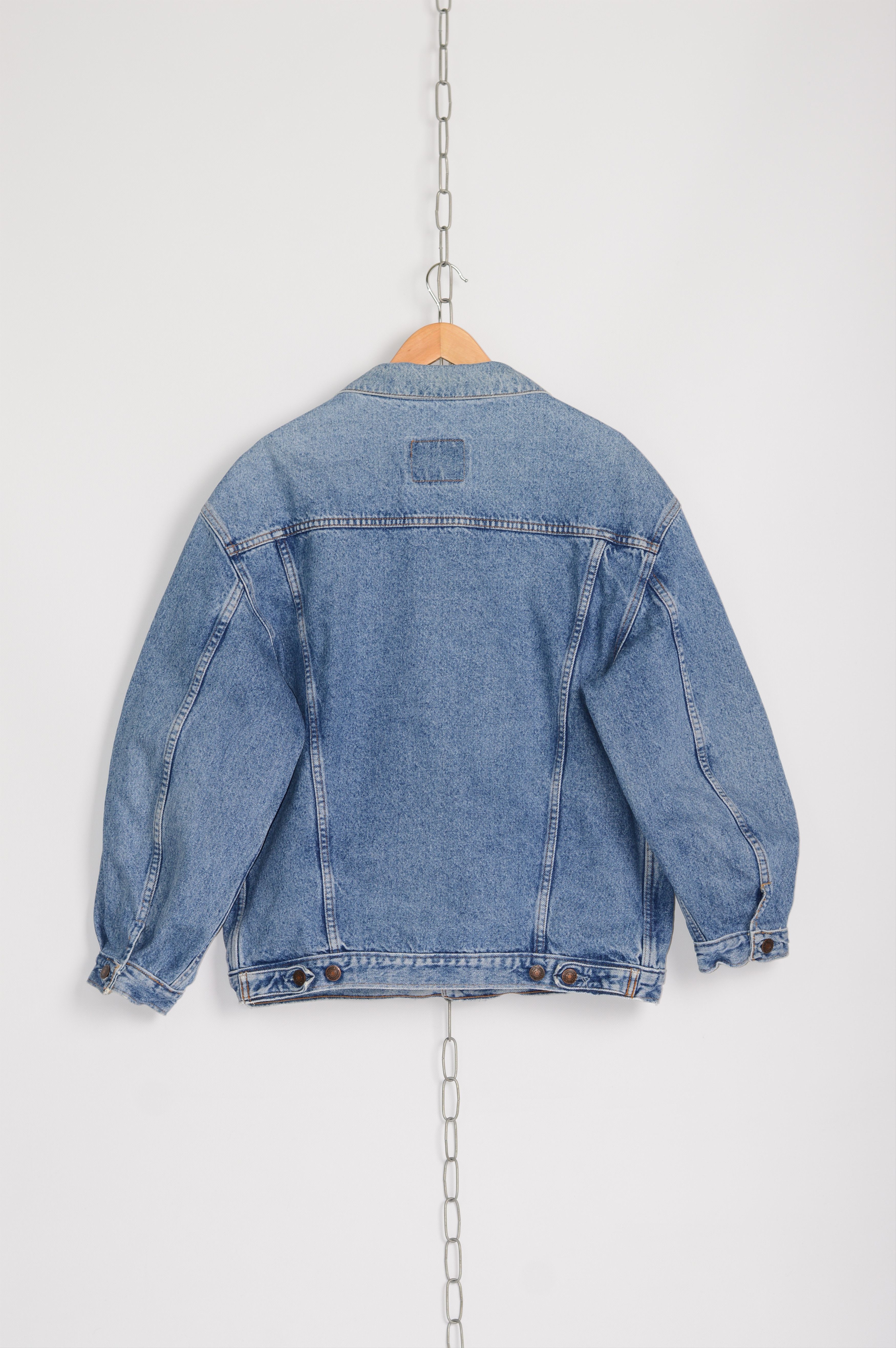 Levi's × Vintage 80s Vintage Levis Jeans Jacket Light Blue Size US L / EU 52-54 / 3 - 6 Thumbnail