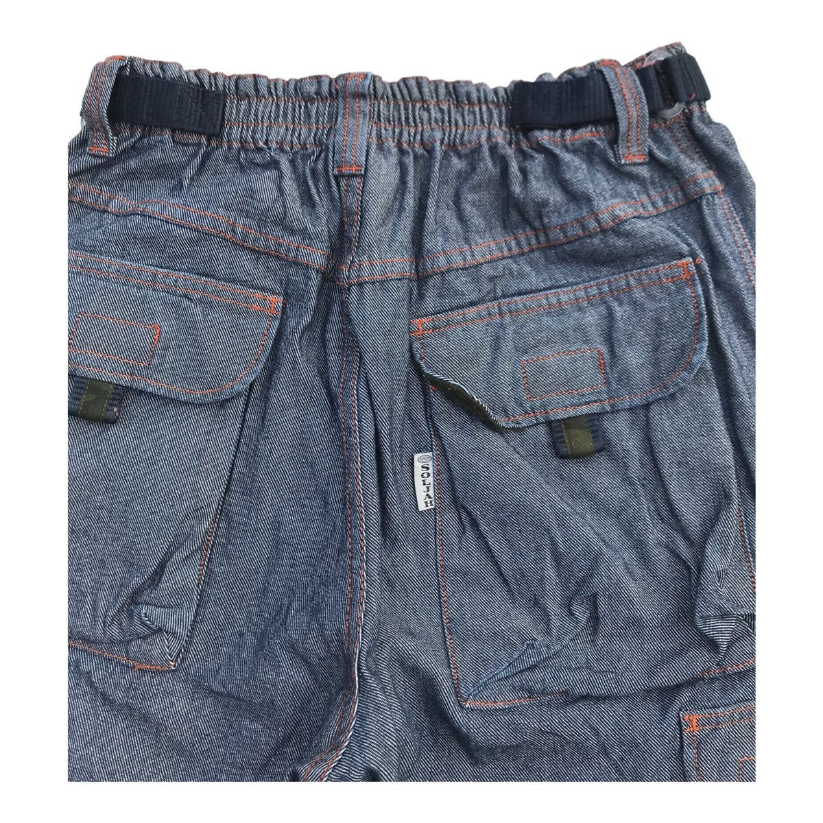 Japanese Brand Japanese Brand Soljah Streetwear Denim Cargo Baggy Pants Size US 32 / EU 48 - 10 Thumbnail