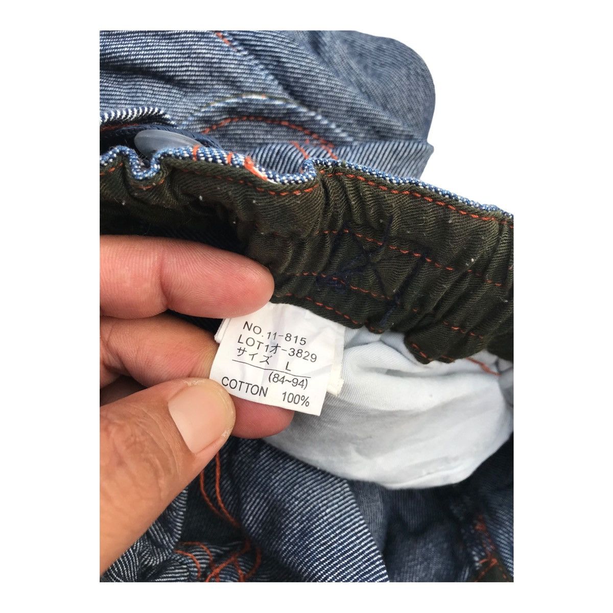 Japanese Brand Japanese Brand Soljah Streetwear Denim Cargo Baggy Pants Size US 32 / EU 48 - 16 Thumbnail