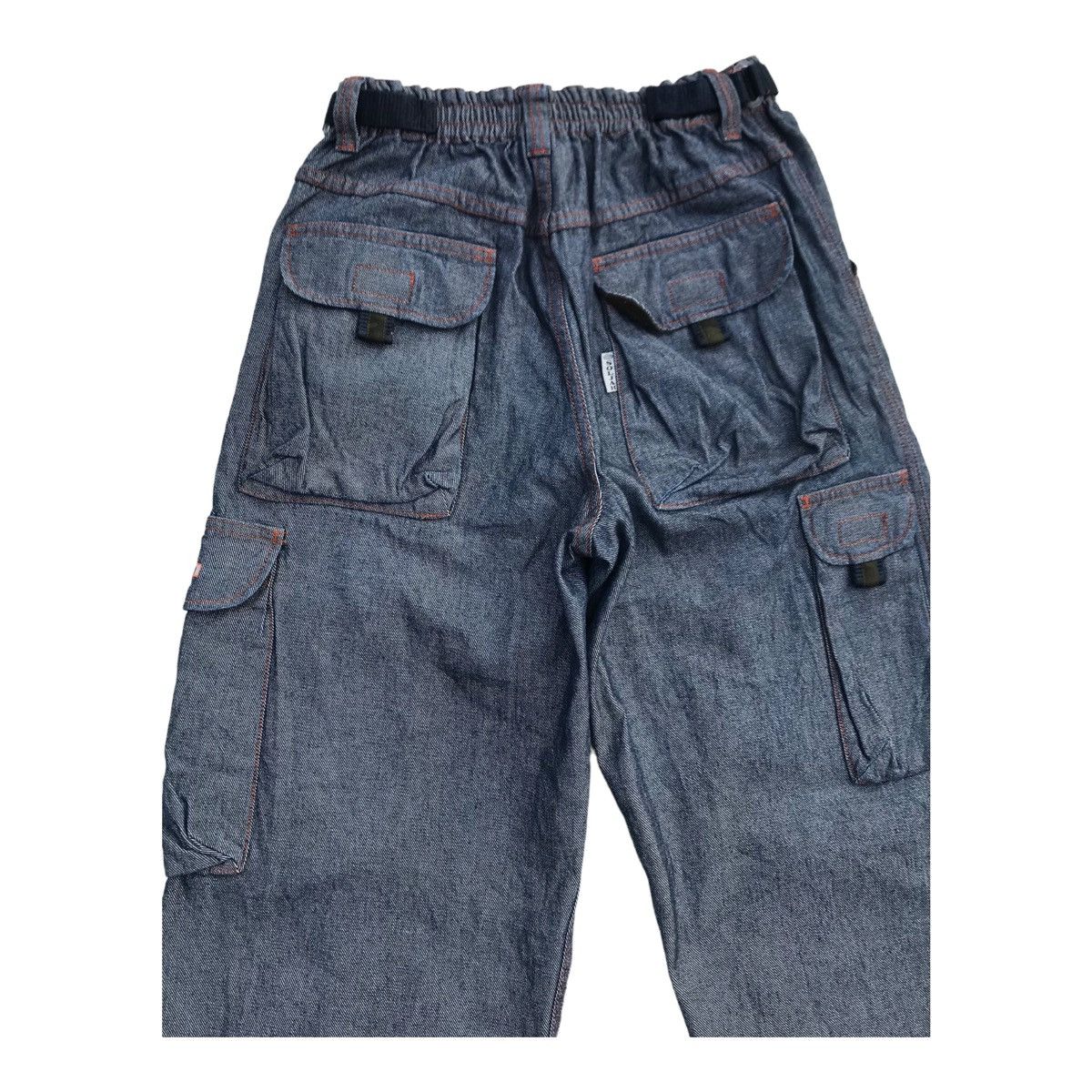 Japanese Brand Japanese Brand Soljah Streetwear Denim Cargo Baggy Pants Size US 32 / EU 48 - 9 Thumbnail