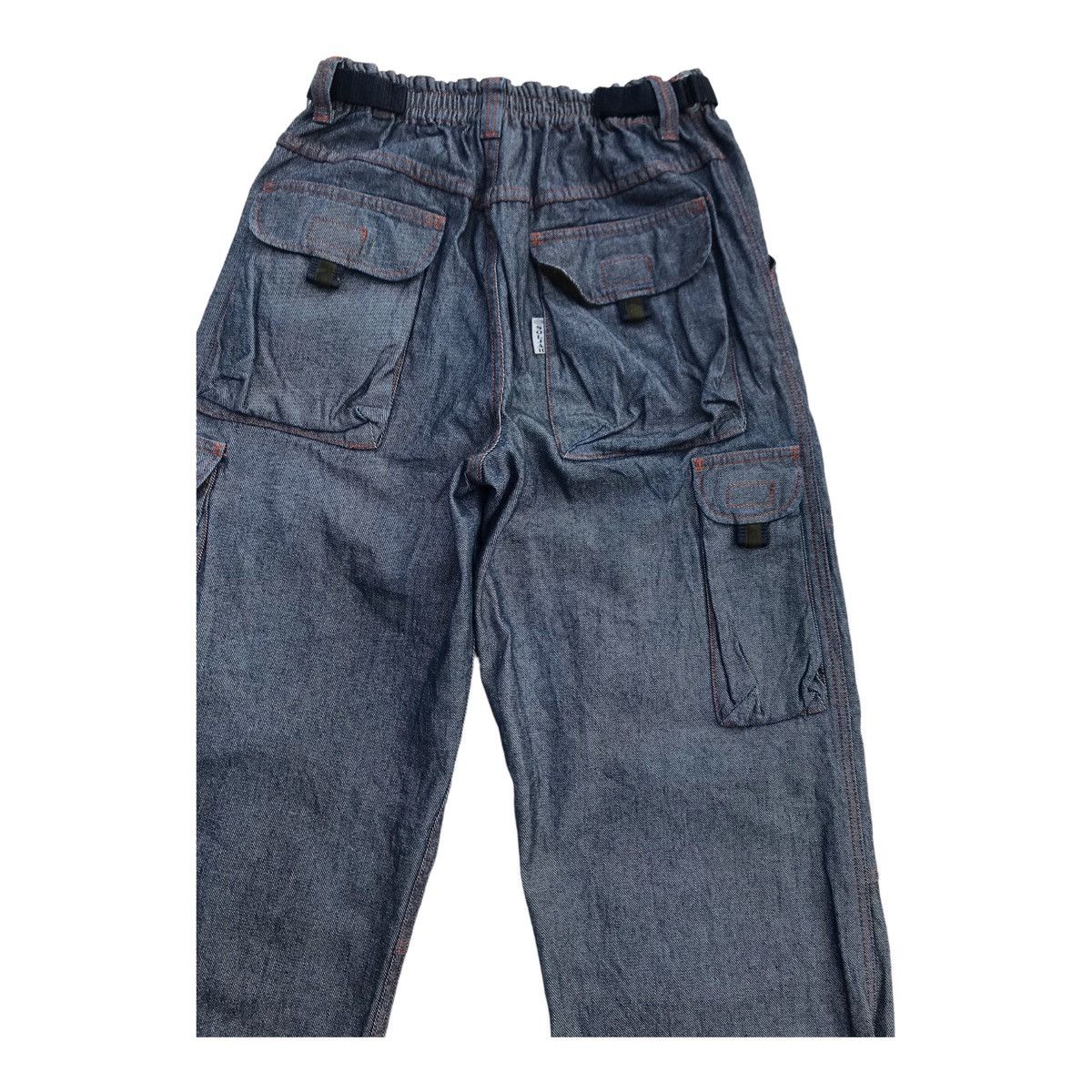 Japanese Brand Japanese Brand Soljah Streetwear Denim Cargo Baggy Pants Size US 32 / EU 48 - 8 Thumbnail
