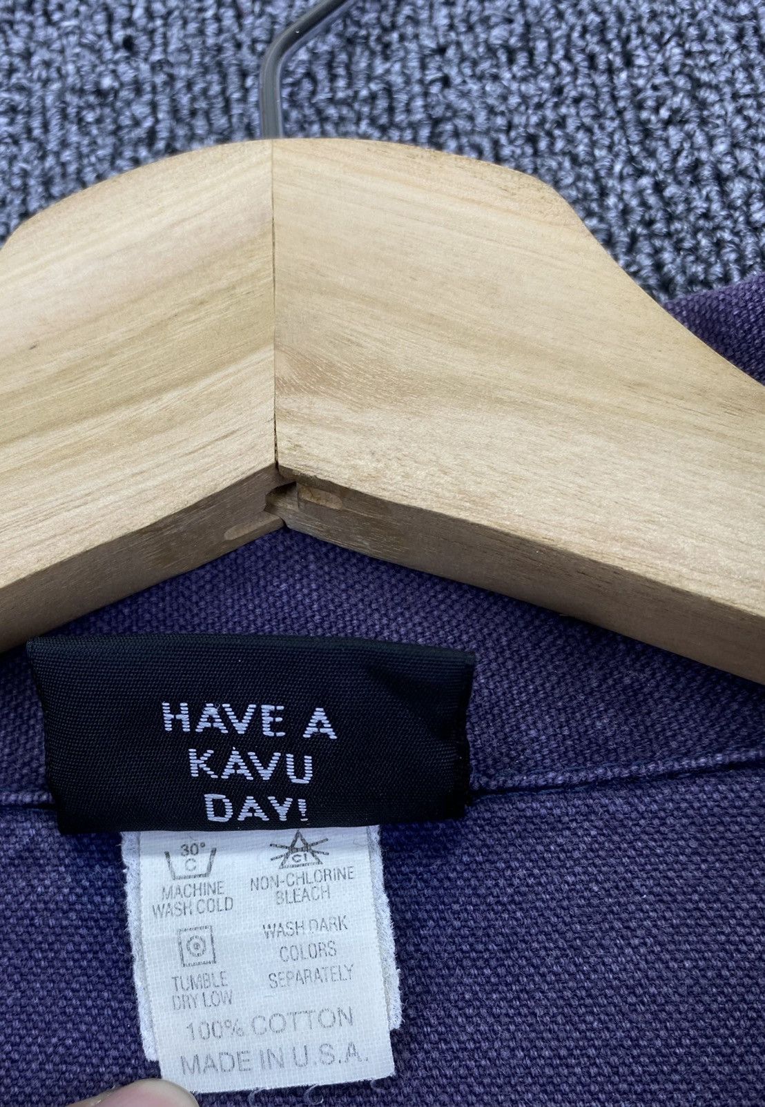 KAVU Vintage Kavu Seattle USA Denim Carhartt Style Cotton Jacket Size US L / EU 52-54 / 3 - 7 Thumbnail