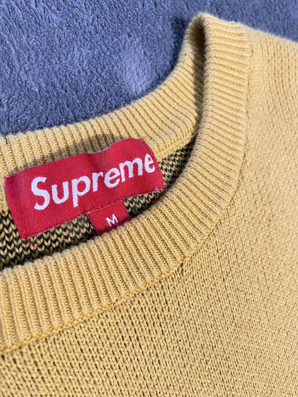 Supreme Supreme “Child Of Hell” Knitted Sweater - 2015 (Yellow) Size US M / EU 48-50 / 2 - 5 Thumbnail