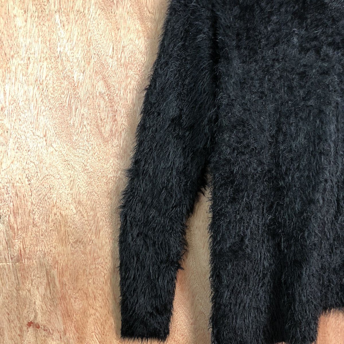 Homespun Knitwear H & M Black Mohair Shag Shaggy Knitwear #c329 Size L / US 10 / IT 46 - 7 Thumbnail