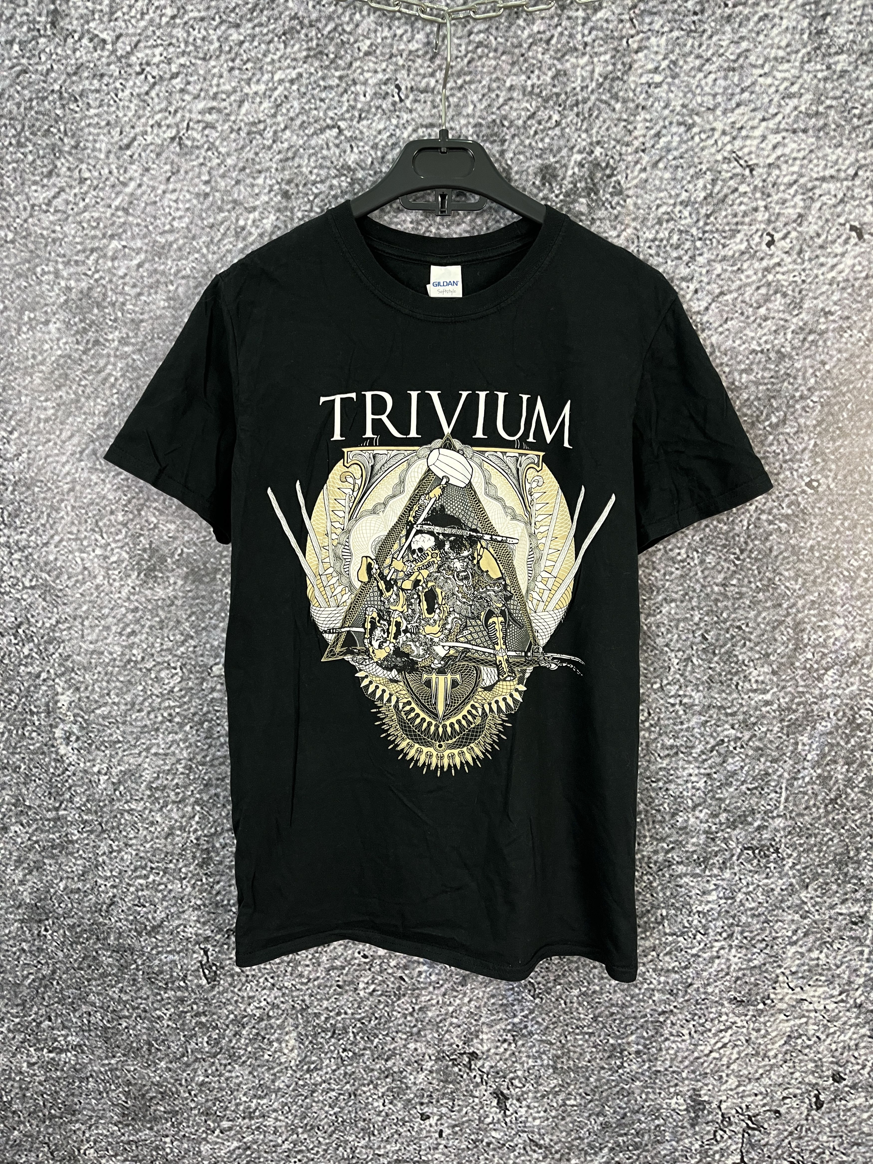 Band Tees Trivium Band Graphic T-Shirt Black Heavy Metal Print Size M Size US M / EU 48-50 / 2 - 1 Thumbnail