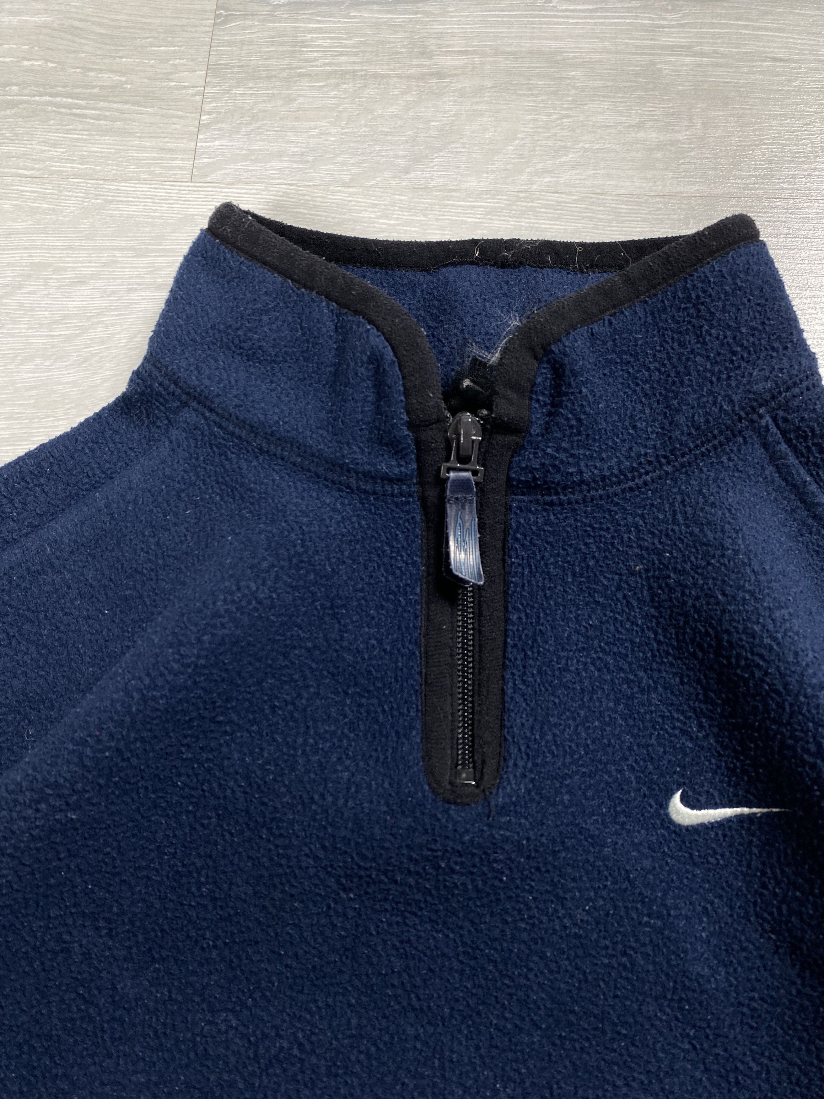 Nike × Vintage 2000s Nike Small Check Fleece/Quarter Zip Size S / US 4 / IT 40 - 8 Thumbnail