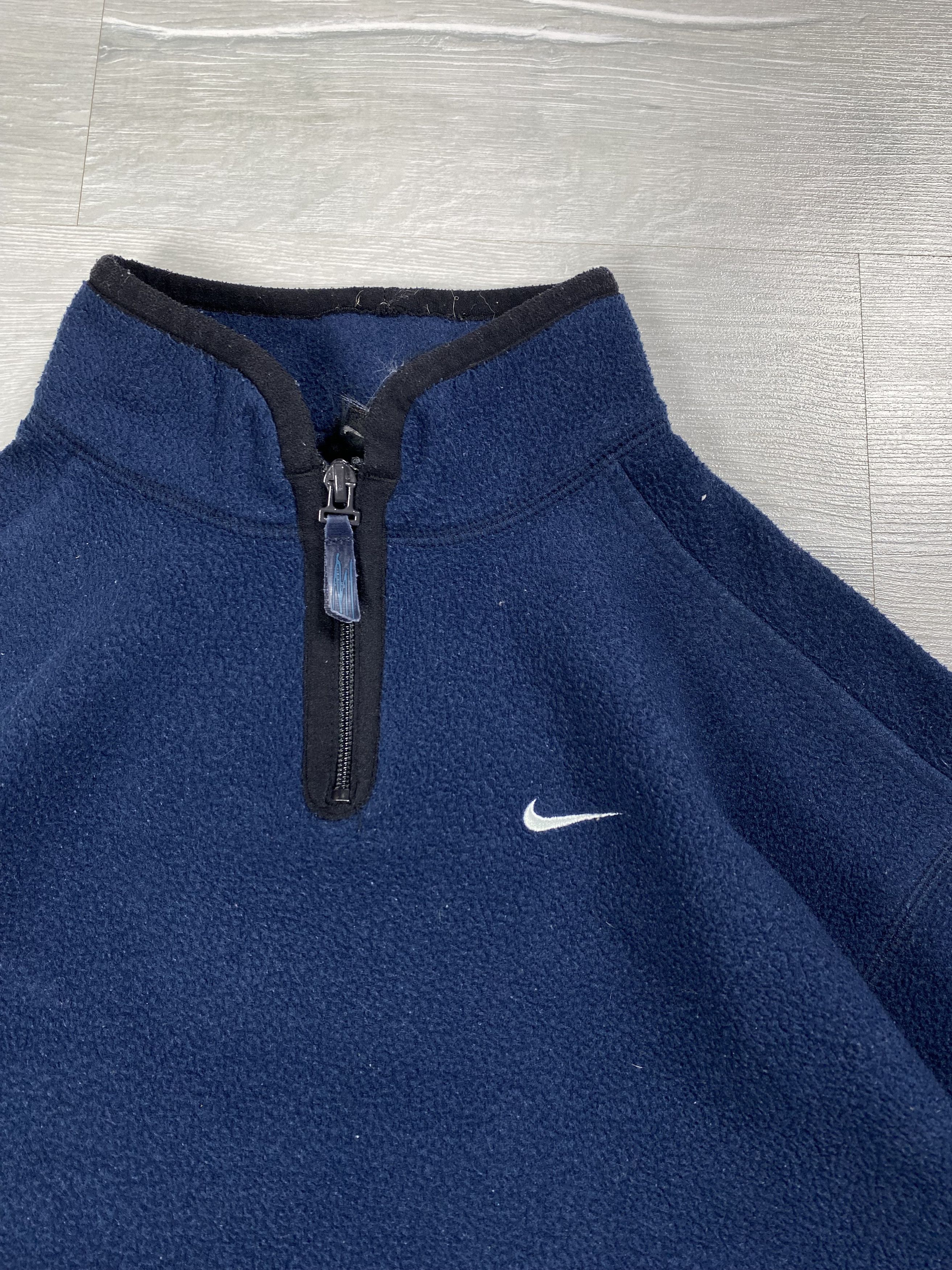 Nike × Vintage 2000s Nike Small Check Fleece/Quarter Zip Size S / US 4 / IT 40 - 6 Thumbnail