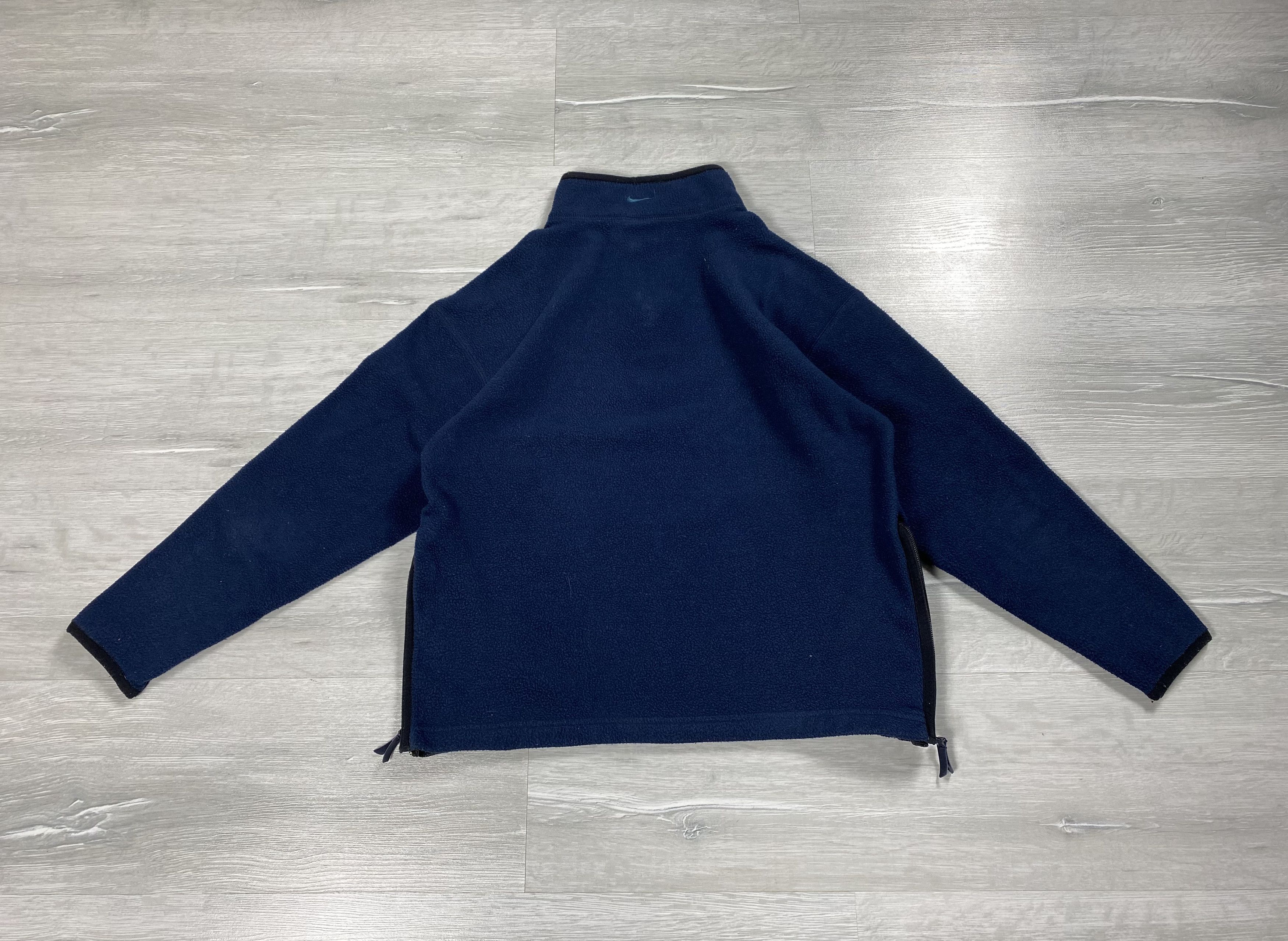 Nike × Vintage 2000s Nike Small Check Fleece/Quarter Zip Size S / US 4 / IT 40 - 2 Thumbnail