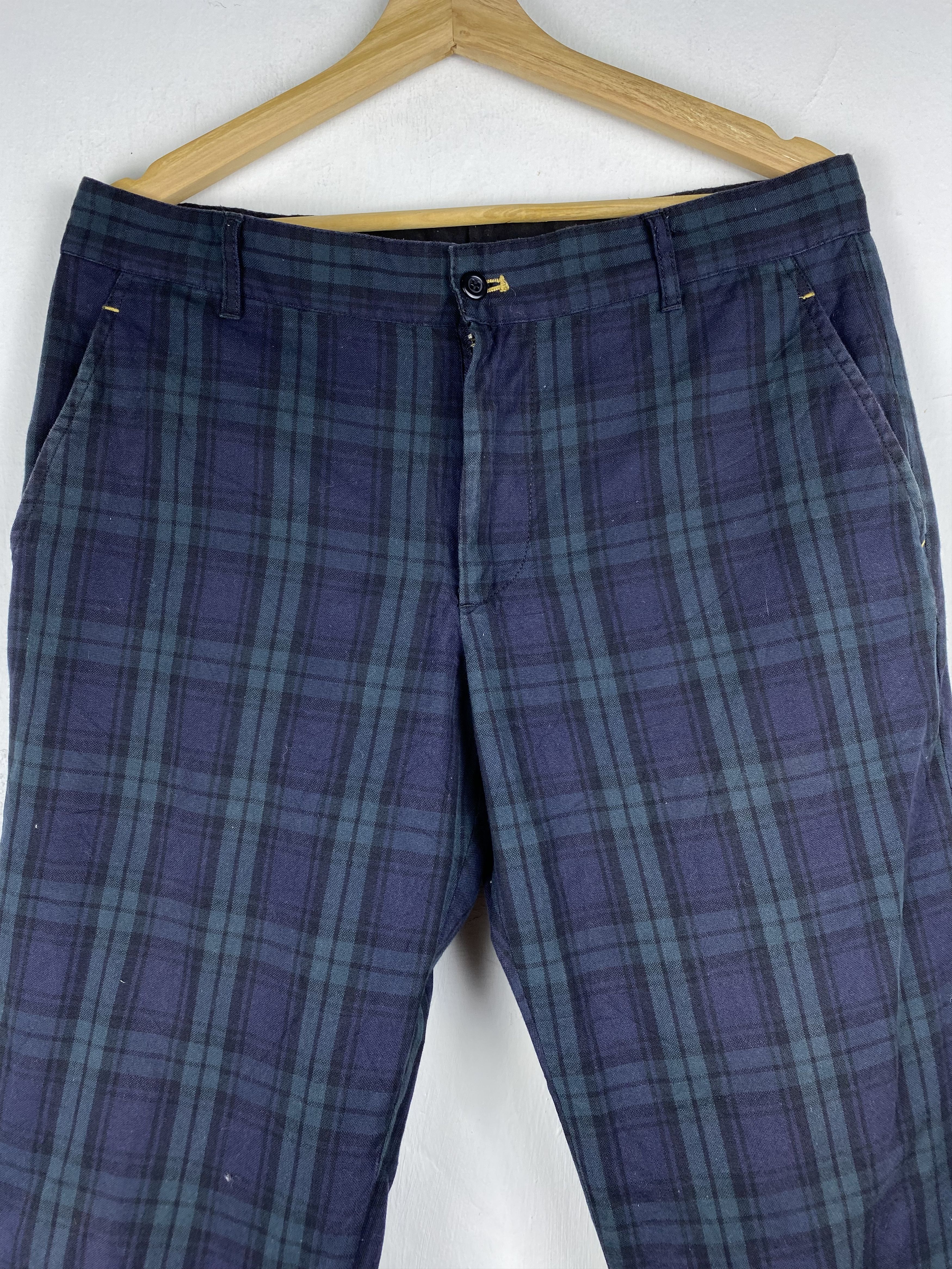 Takeo Kikuchi GONE 🔥 Vintage Takeo Kikuchi Checkered Board Chinos Pants Size US 33 - 2 Thumbnail