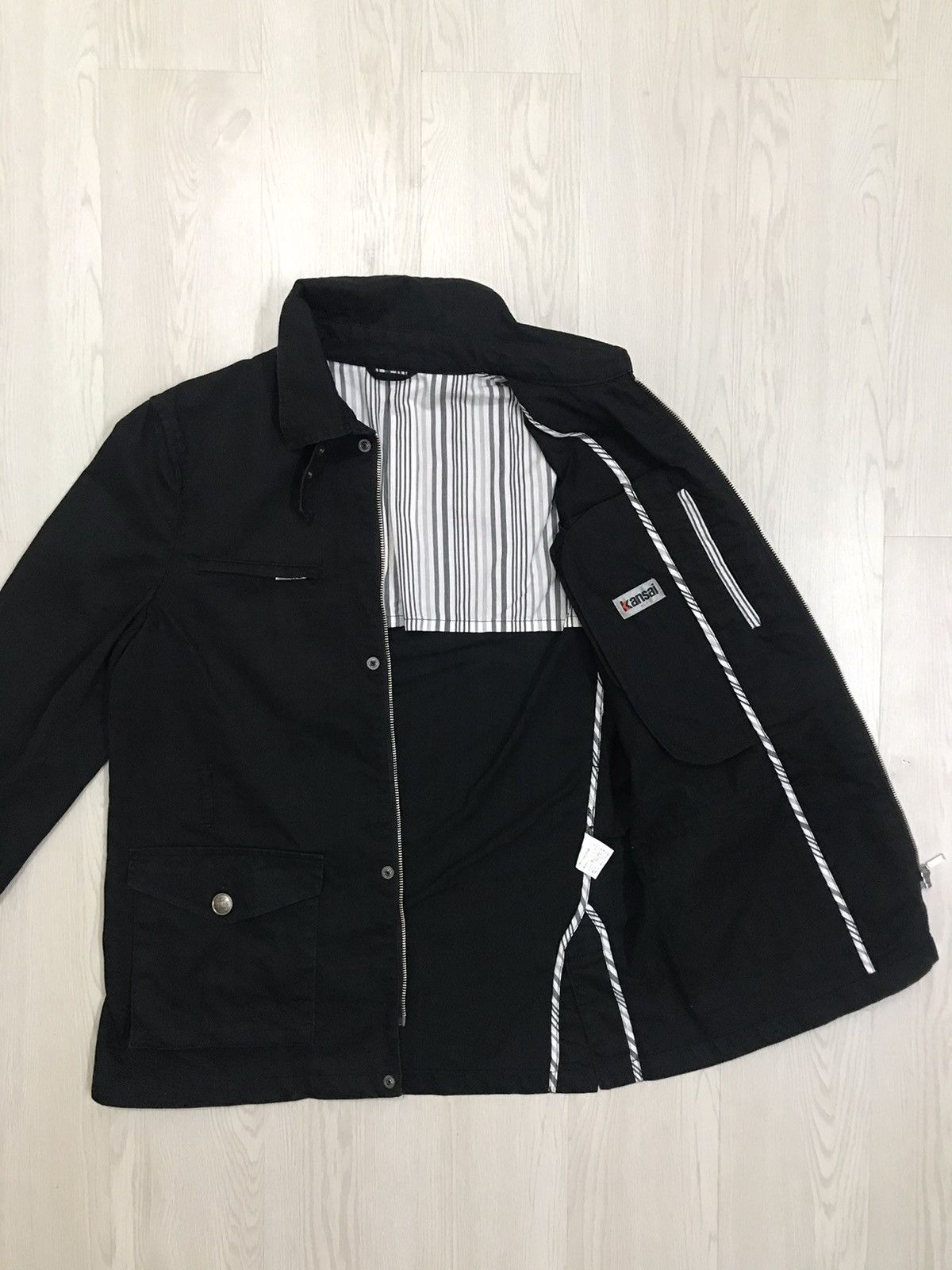 Kansai Yamamoto × Vintage Vintage Kansai Yamamoto Chore Jacket Kansai Jacket Size US L / EU 52-54 / 3 - 3 Thumbnail