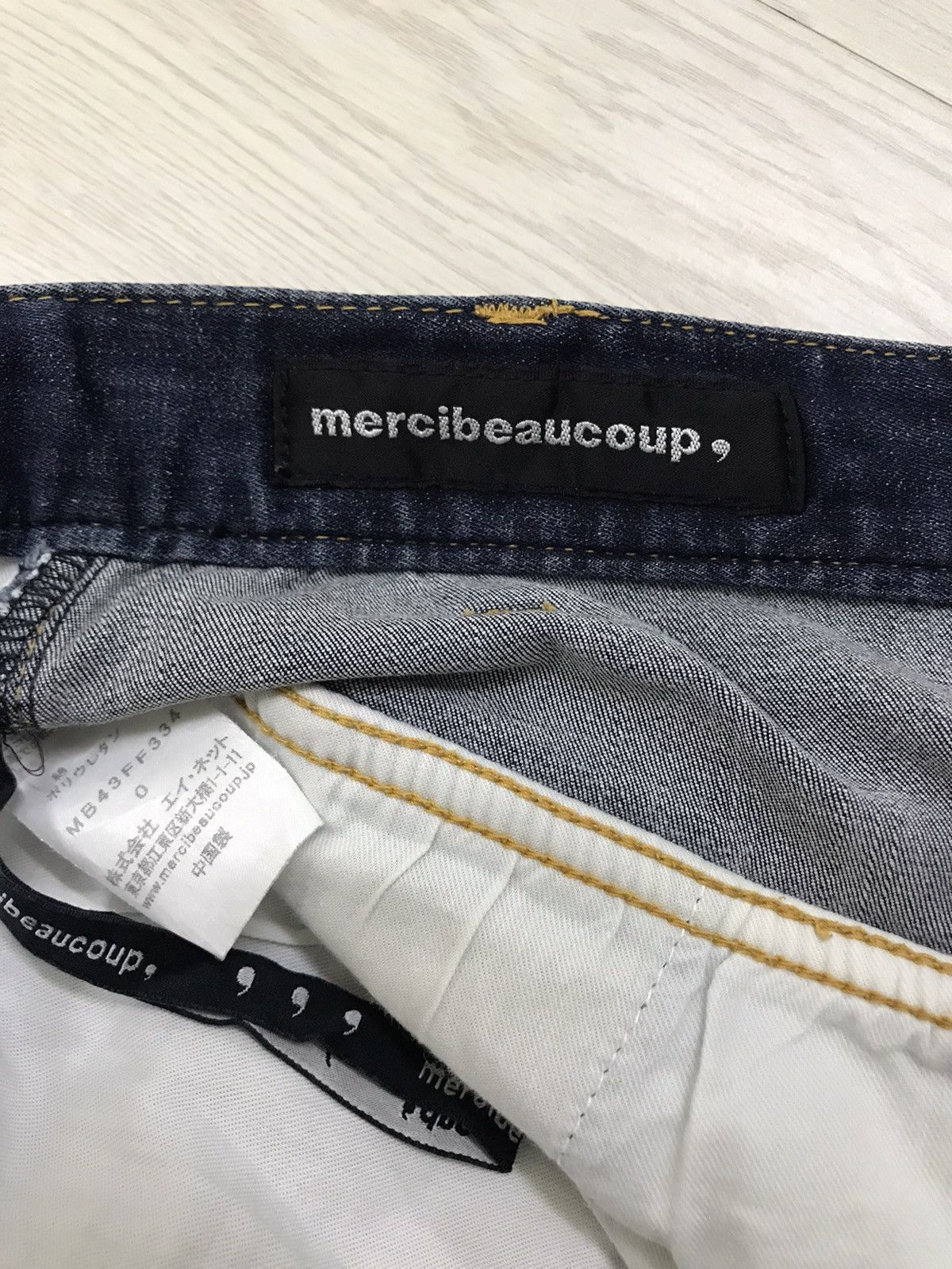Issey Miyake × Japanese Brand × mercibeaucoup Mercibeaucoup Issey Miyake Jeans Drop Crotch Size US 29 - 9 Thumbnail