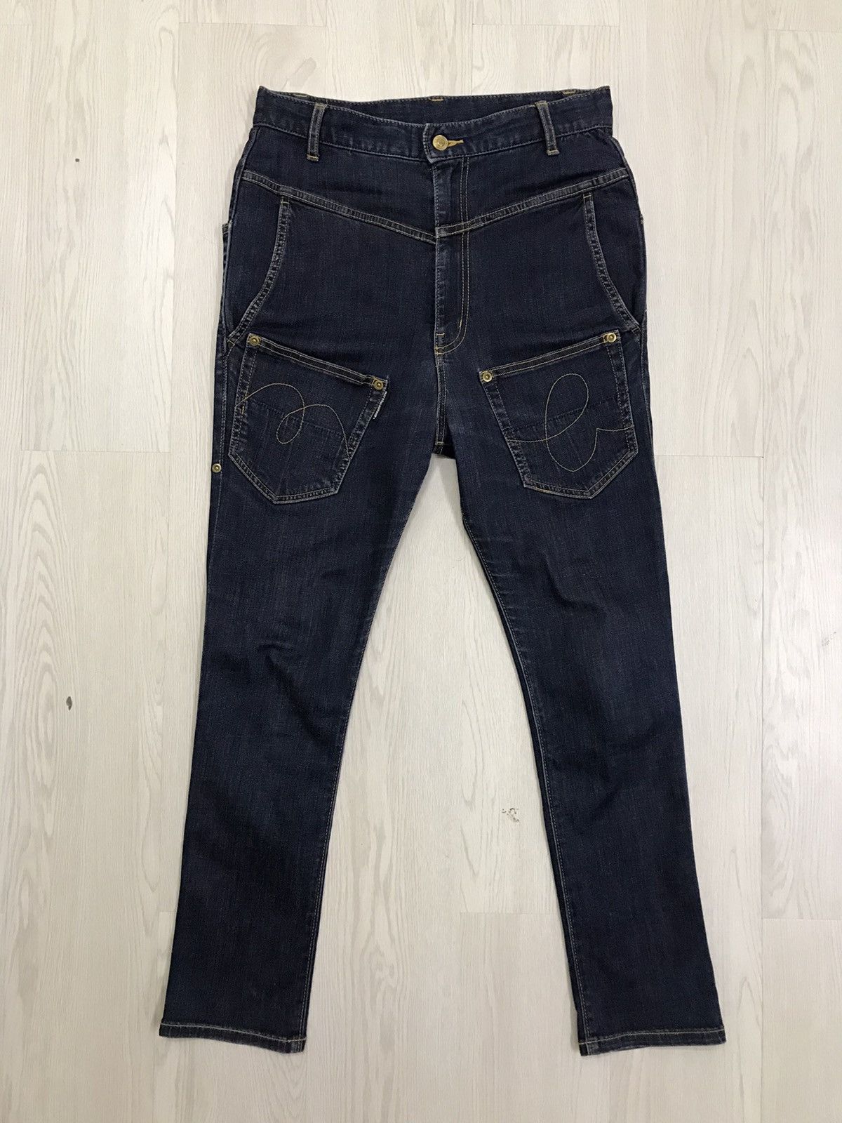 Issey Miyake × Japanese Brand × mercibeaucoup Mercibeaucoup Issey Miyake Jeans Drop Crotch Size US 29 - 1 Thumbnail