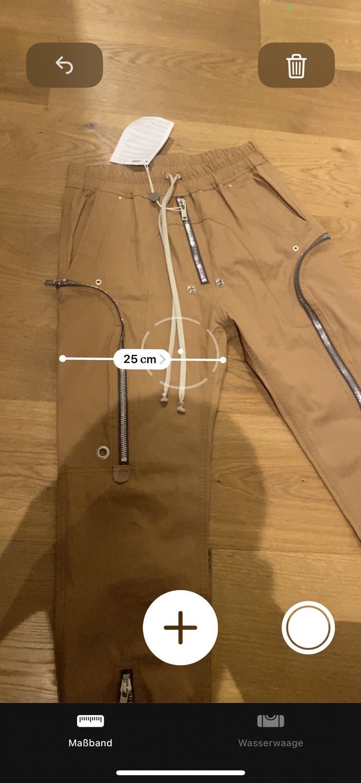 Rick Owens Bauhaus Cargo Honey/Brown Size 48