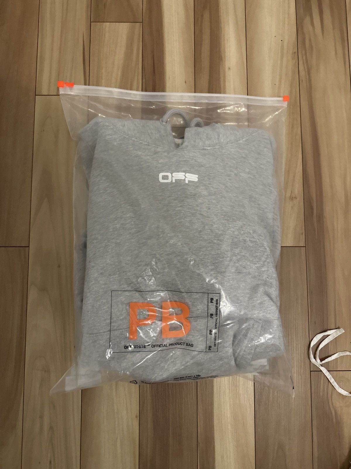 Off-White Off-white airport tape hoodie (grey) size M Size US M / EU 48-50 / 2 - 8 Thumbnail
