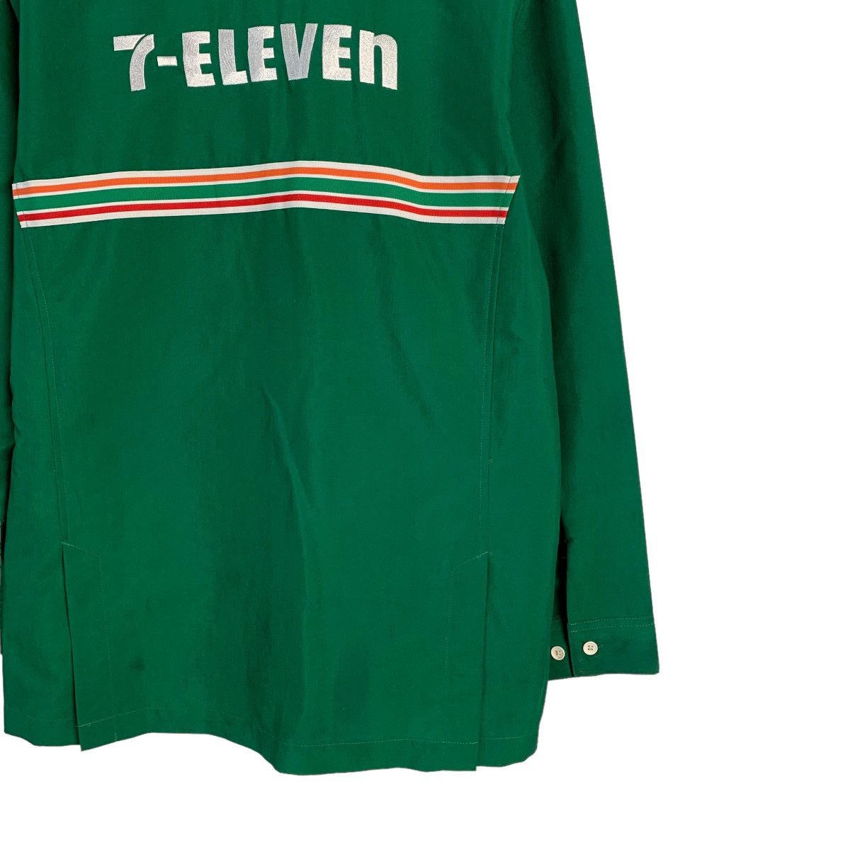 Japanese Brand 7 Eleven Big Logo Long Sleeve Zipper Shirt Size US L / EU 52-54 / 3 - 9 Thumbnail